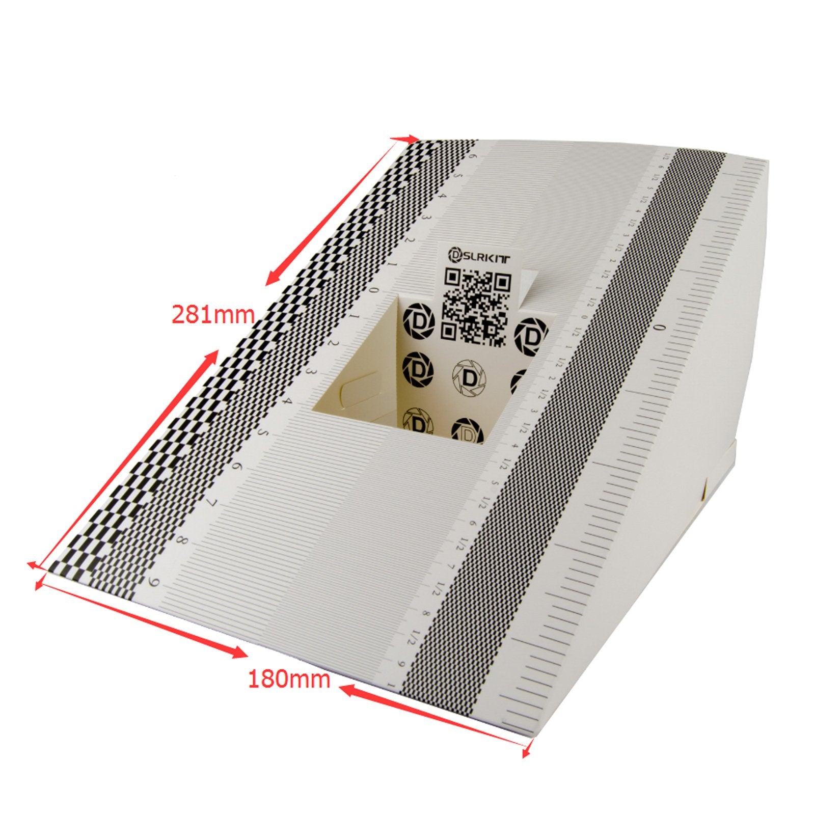 Dslrkit 28X18Cm Lens Focus Calibration Tool Alignment Ruler Folding Card (Pack Of 2)