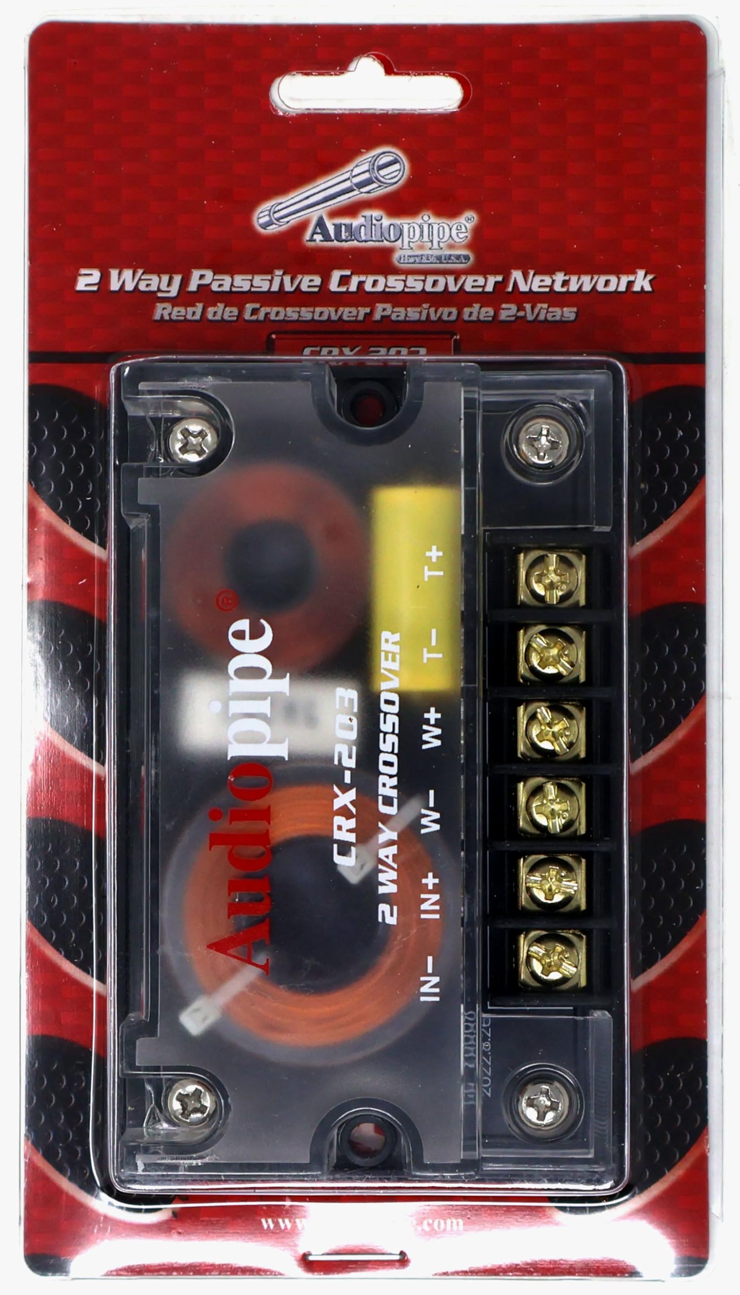 300 Watts 2 Way Crossover   (1) Passive Car Audio Speaker Tweeter Mids And Highs Crx 203