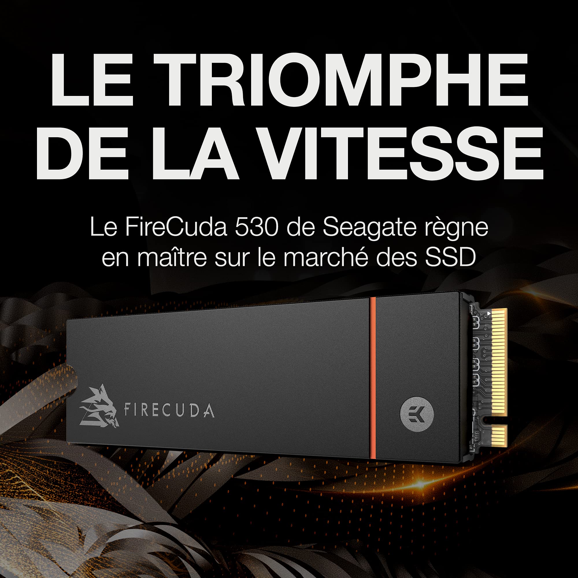 Seagate Firecuda 530 500Gb Solid State Drive - M.2 Pcie Gen4   4 Nvme 1.4, Ps5 Internal Ssd, Speeds Up To 7300Mb/S, 3D Tlc Nand,