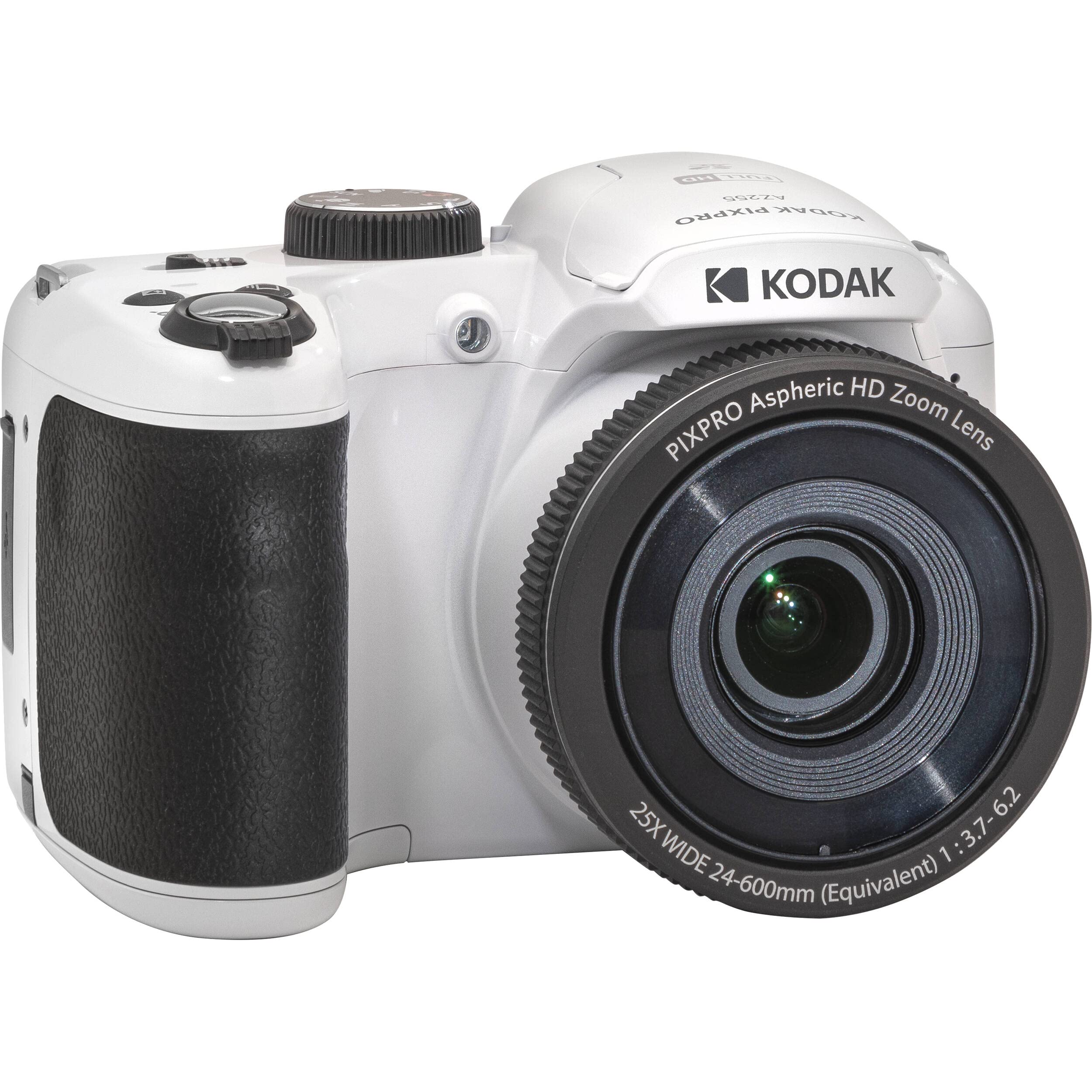 Kodak Pixpro Az255 Digital Camera + Sandisk 32Gb Memory Card (2) + Digital Camera/Video Case (White)