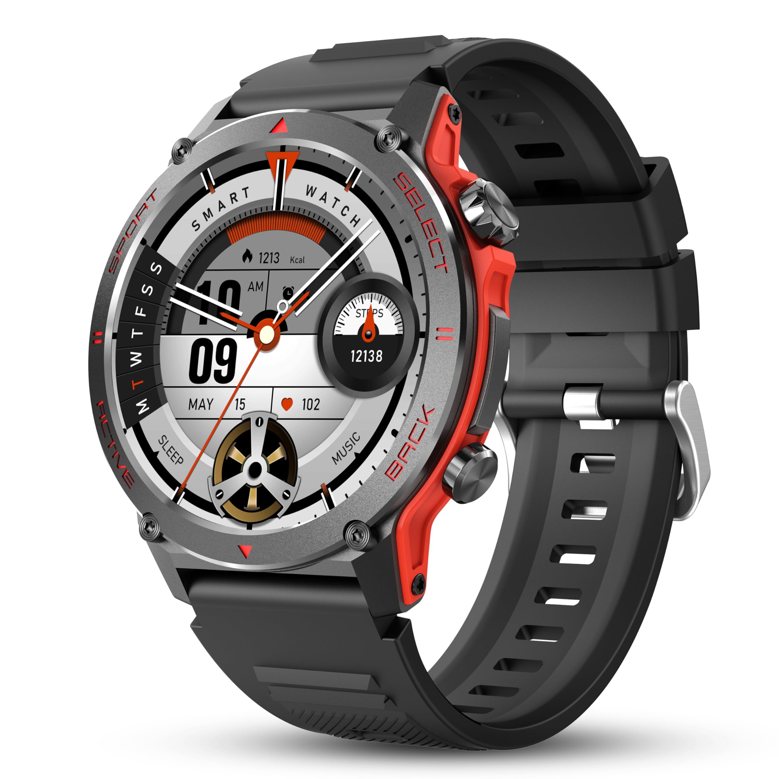 Smart Watch, 1.43 ' 'Amoled 45Mm Military Smartwatch Men Women Answer/Make Call, Digital Fitness Watch, 110+ Sports, Blood Press