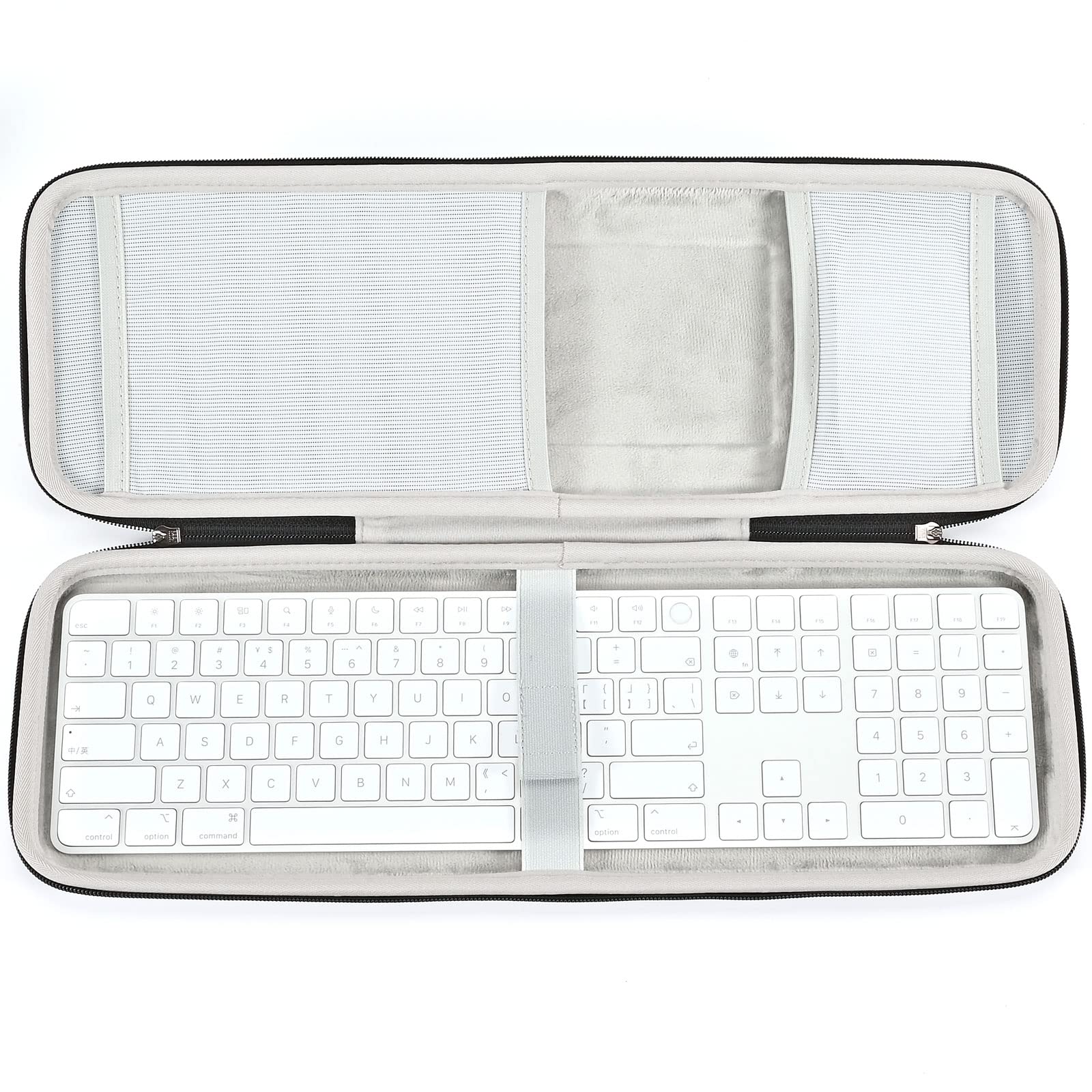 RAIACE Hard Storage Case Compatible with Apple Magic Keyboard + Magic Mouse. (Case Only) - Grey