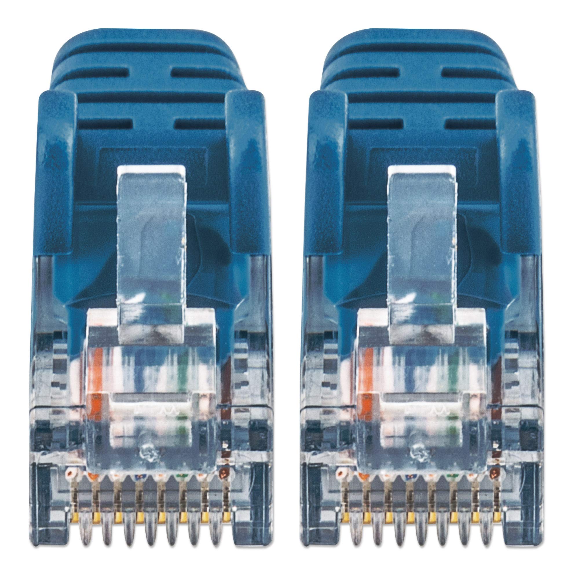 Intellinet Slim Cat6 Ethernet Network Patch Cable - 10G Internet Cord With Snagless Boot,Rj45 Male To Rj45 Male, Pure Bare Coppe