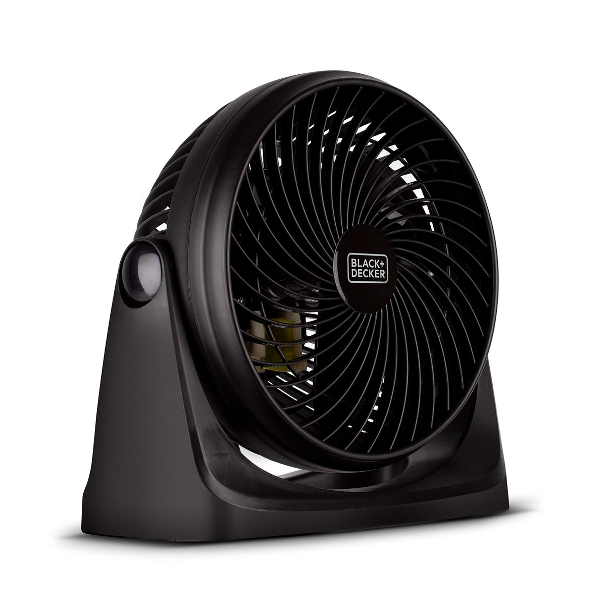 Black+Decker Turbo Desk Fan   Electric Portable 7 Inch Table Fan With Adjustable Tilt For Quiet Cooling, Black