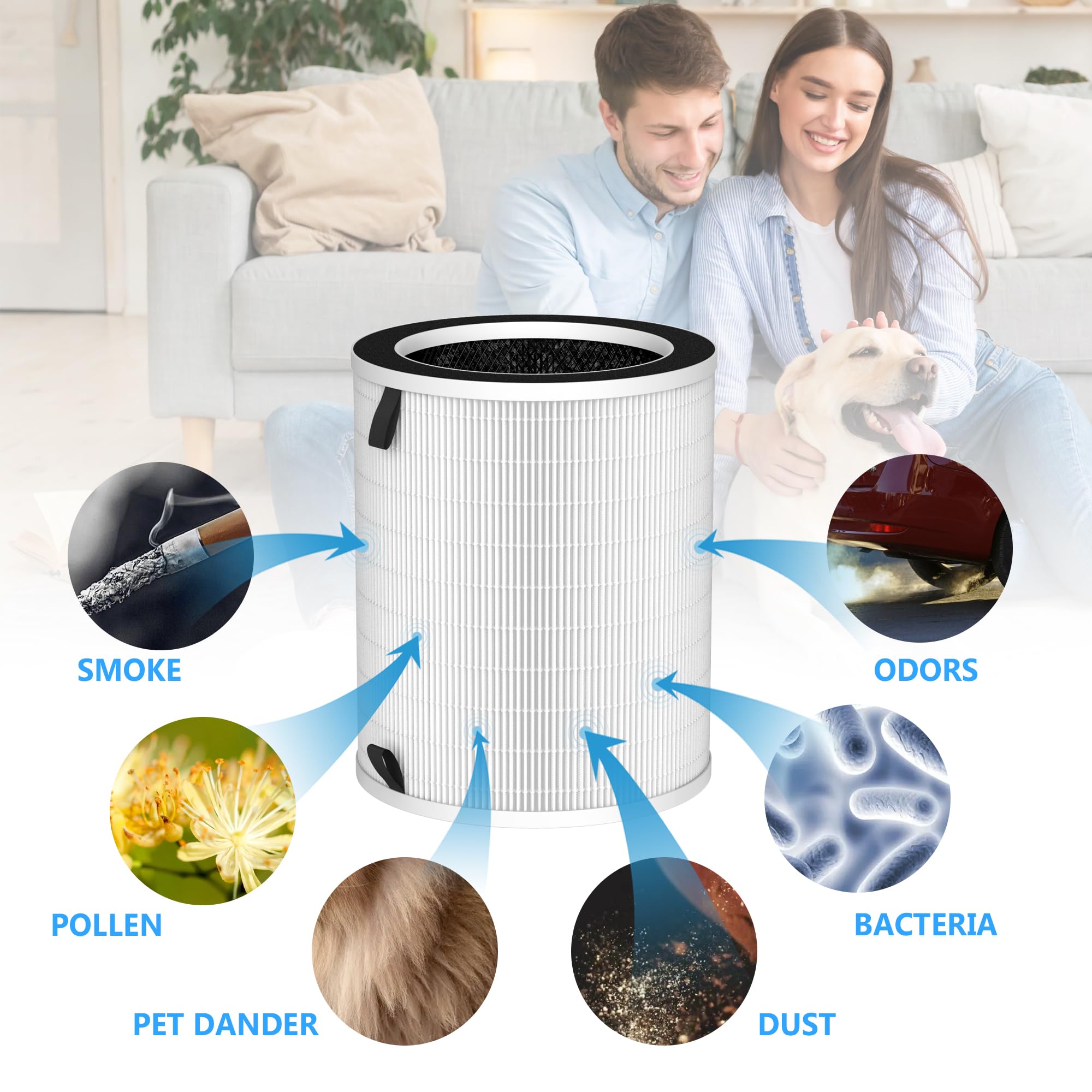 Gokbny 2 Pack Max/Mage/Mage Pro Replacement Filter Compatible With Max/Mage/Mage Pro Purifiers And Sans/Air Honati/Compass Home