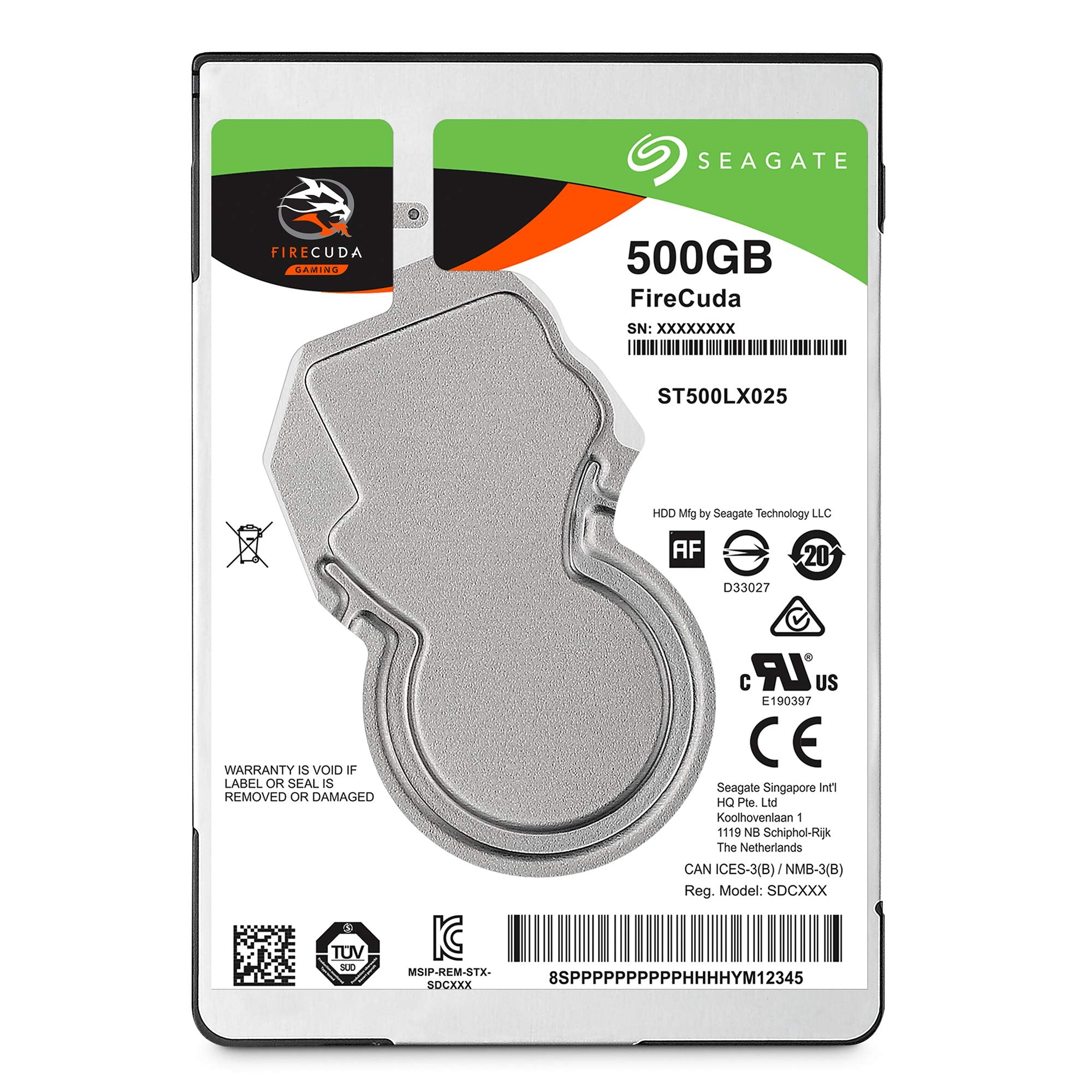 Seagate Firecuda 500Gb Solid State Hybrid Drive Performance Sshd   2.5 Inch Sata 6Gb/S Flash Accelerated For Gaming Pc Laptop (S