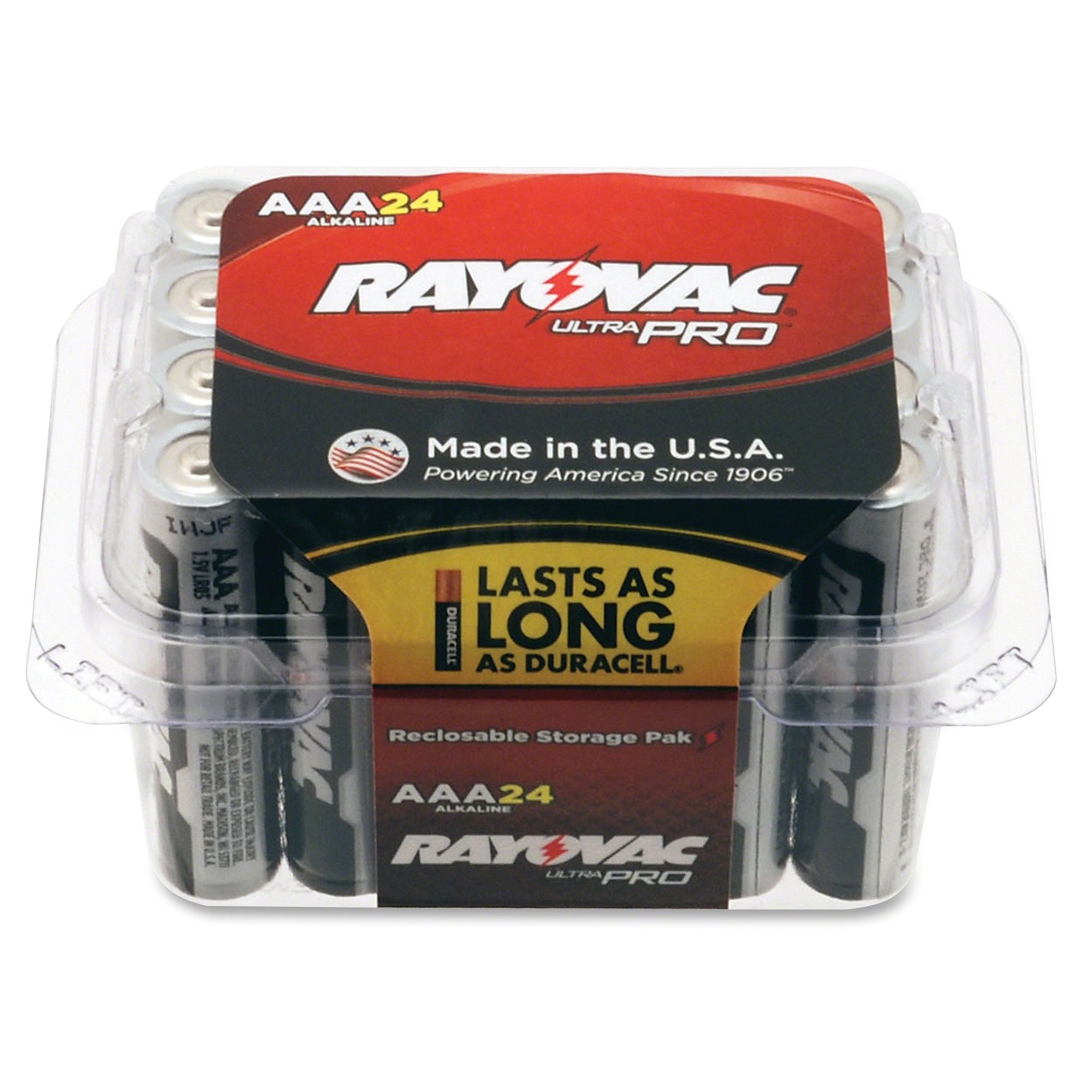 Spectrum Brands Rayalaaa24F Rayovac Alaaa 24F Mercury Free Alkaline Batteries, Aaa 24 Pk