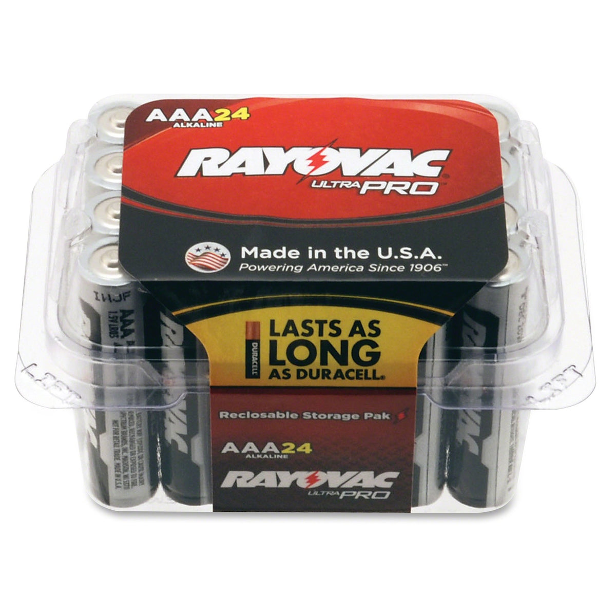 Spectrum Brands Rayalaaa24F Rayovac Alaaa 24F Mercury Free Alkaline Batteries, Aaa 24 Pk