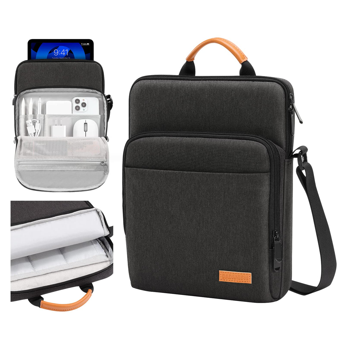 Dadanism 9 11'' Tablet Sleeve Bag Carrying Case For Ipad 9/8/7Th 10.2, Ipad Pro 11 M4 M2, Ipad Air 11'', Ipad Air 5/4, Ipad 10Th