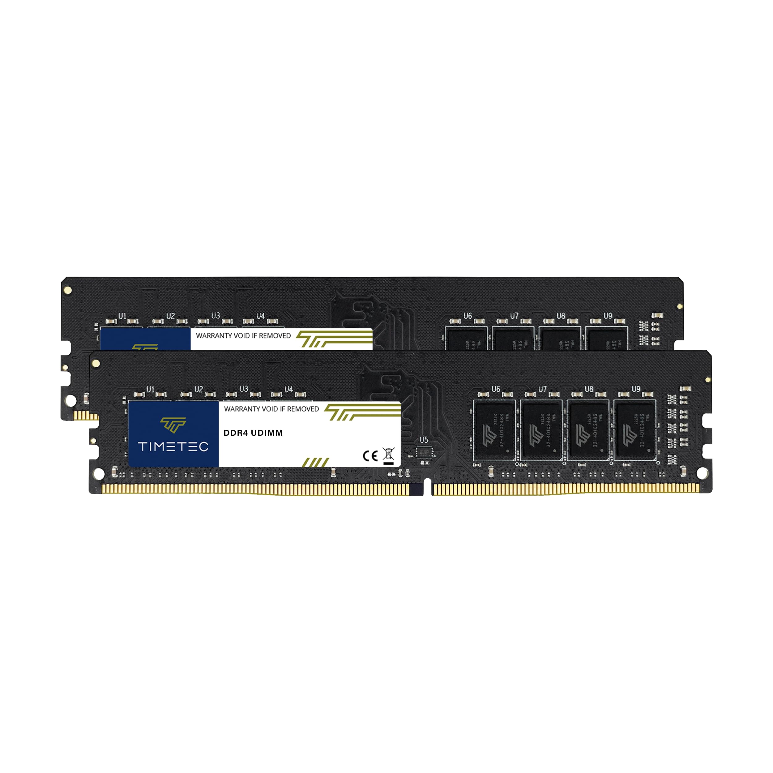 Timetec 32Gb Kit(2X16Gb) Ddr4 3200Mhz (Or 2933Mhz Or 2666Mhz) Pc4 25600 Non Xmp Cl22 1.2V Non Ecc Unbuffered 2Rx8 Dual Rank 288