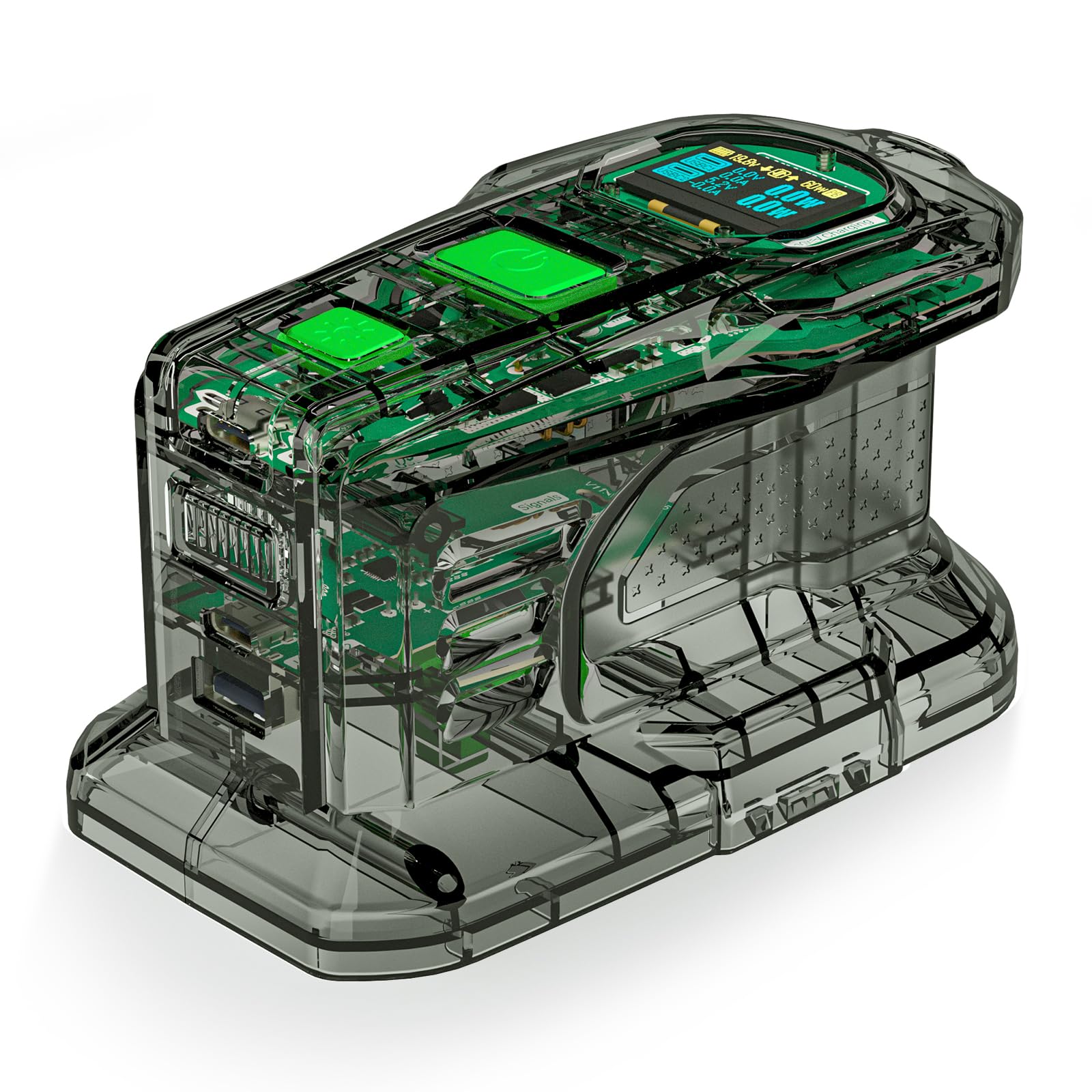 Symik 100W Charger & 145W Power Source For Ryobi 18V Batteries, Advanced Two Way Charger & Portable Power Station W/Oled Screen