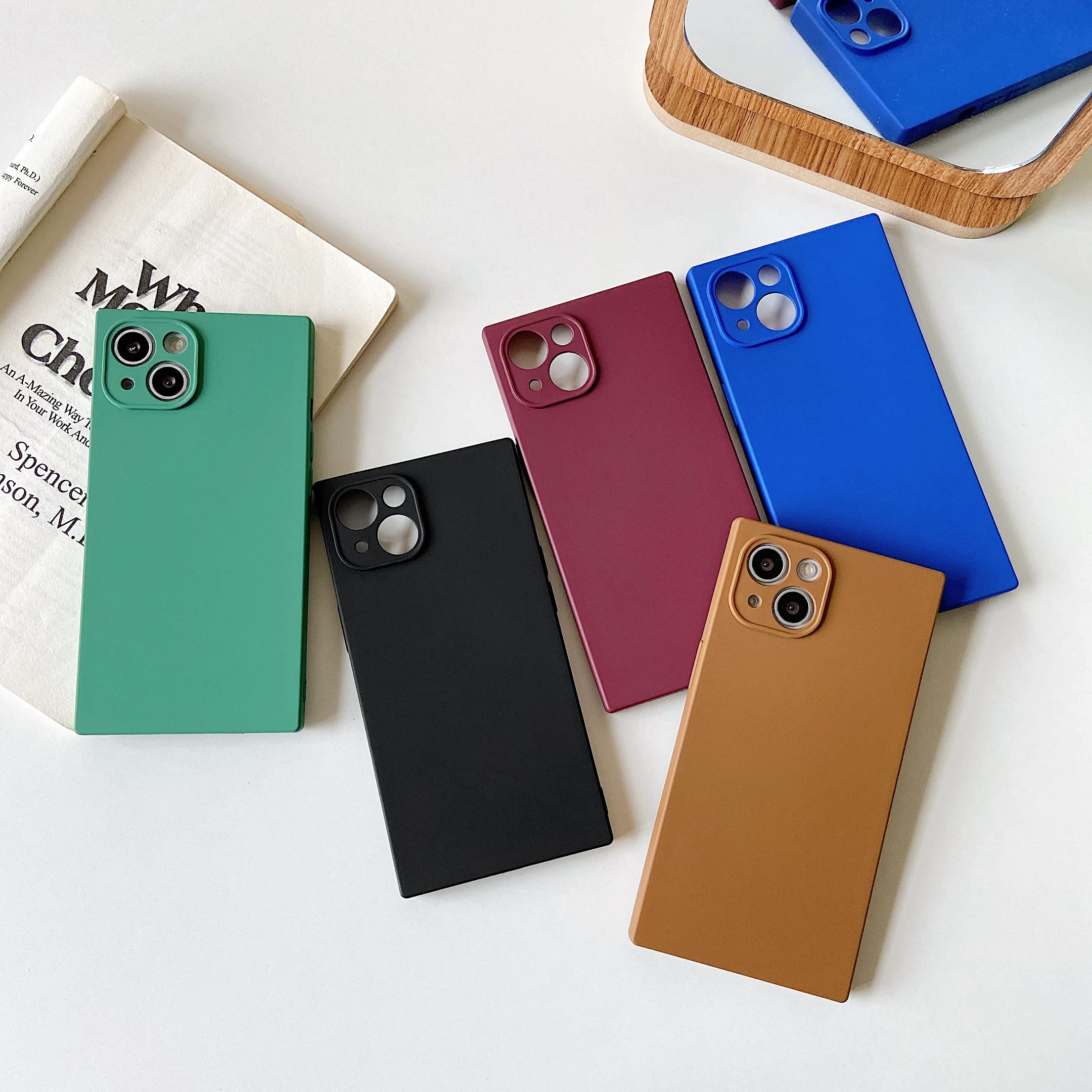 Cocomii Square Iphone 13 Case   Square Silicone Camera Protector   Slim   Lightweight   Matte   Silky Soft Touch Silicone   Luxu