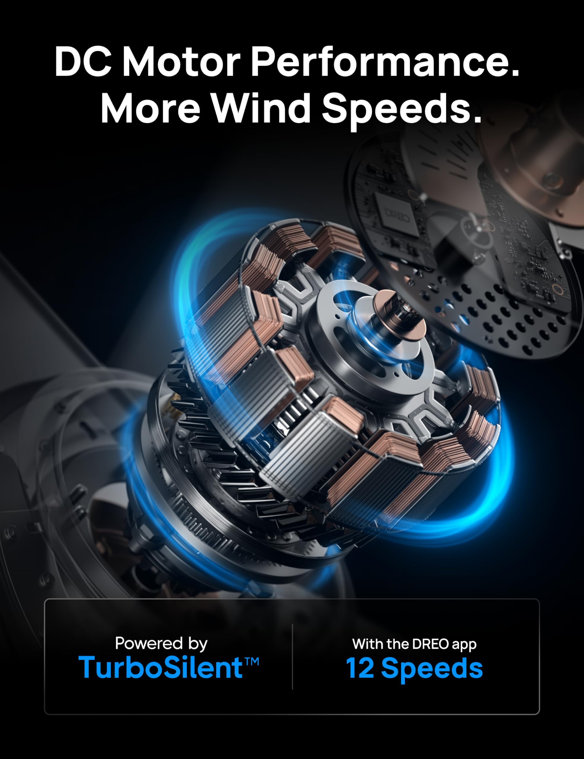 Dreo Ceiling Fans With Lights, 12 Speeds & 3 Fan Modes, Quiet Dc Motor, Low Profile Easy To Install, Flush Mount Smart Ceiling F