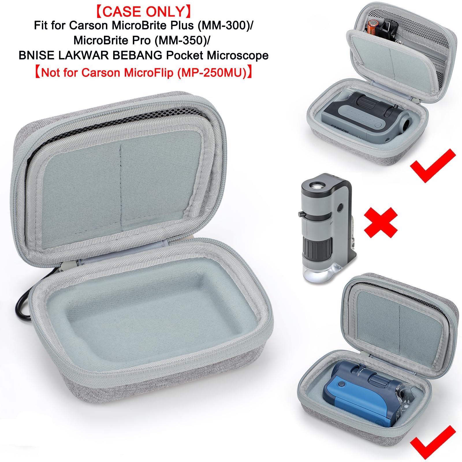 Jiusion Usb Microscope Case For Carson Microbrite Plus (Mm 300) Bnise Lakwar Bebang Brand Pocket Microscope Mini Handheld Scope,