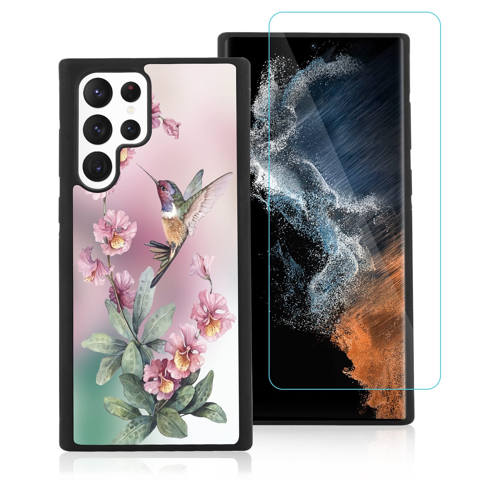 Ook Compatible With Samsung Galaxy S23 Ultra Case,[Built In Screen Protector] Anti Slip Shockproof Protective Case For Samsung G