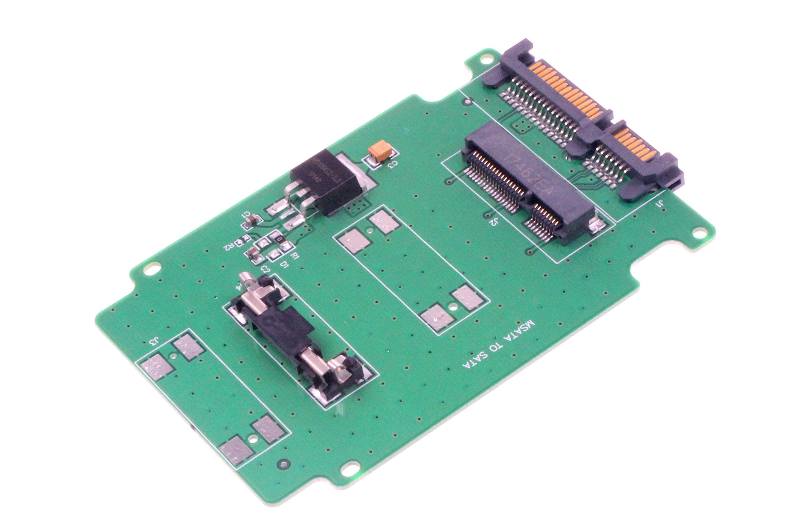 Noyito Msata To Sata 3.0 Adapter Converter Card 50Mm Msata Ssd To 2.5    Sata Ssd 15+7 Pin Adapter