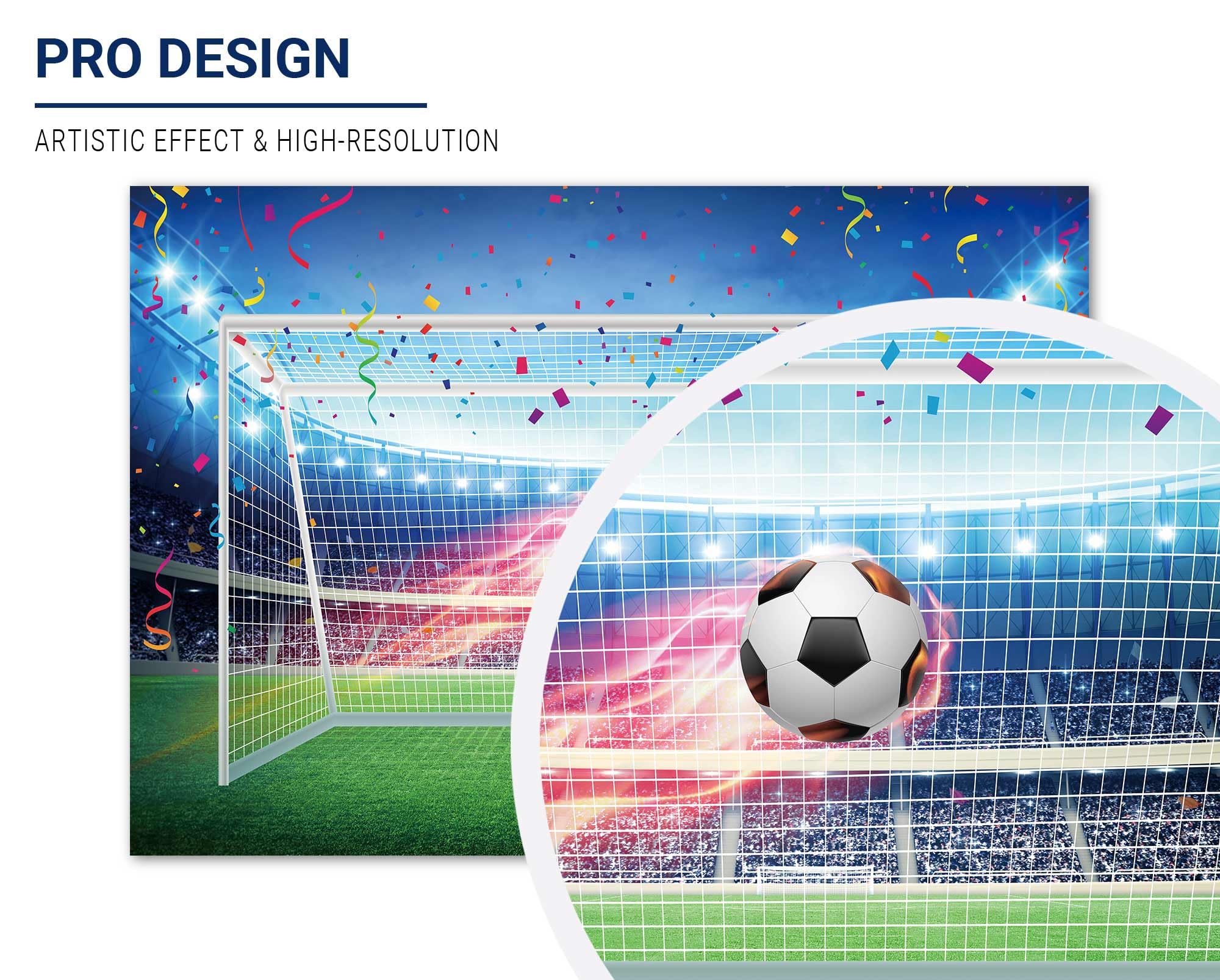 Allenjoy 7X5Ft Football Backdrop Soccer Pitch Stadium Auditorium Light Photography Background For Boys Newborn Baby Shower Sport