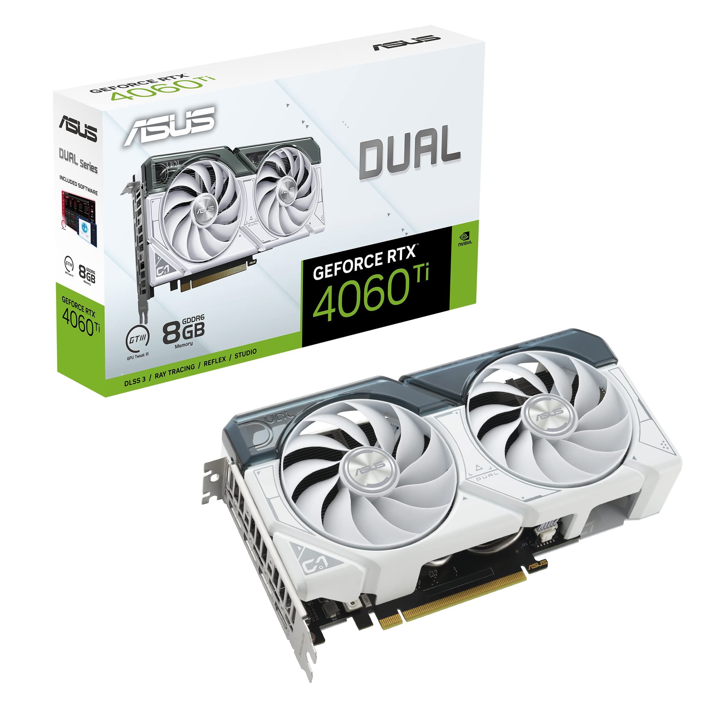 Vga Asusdual Rtx4060Ti 8G White R