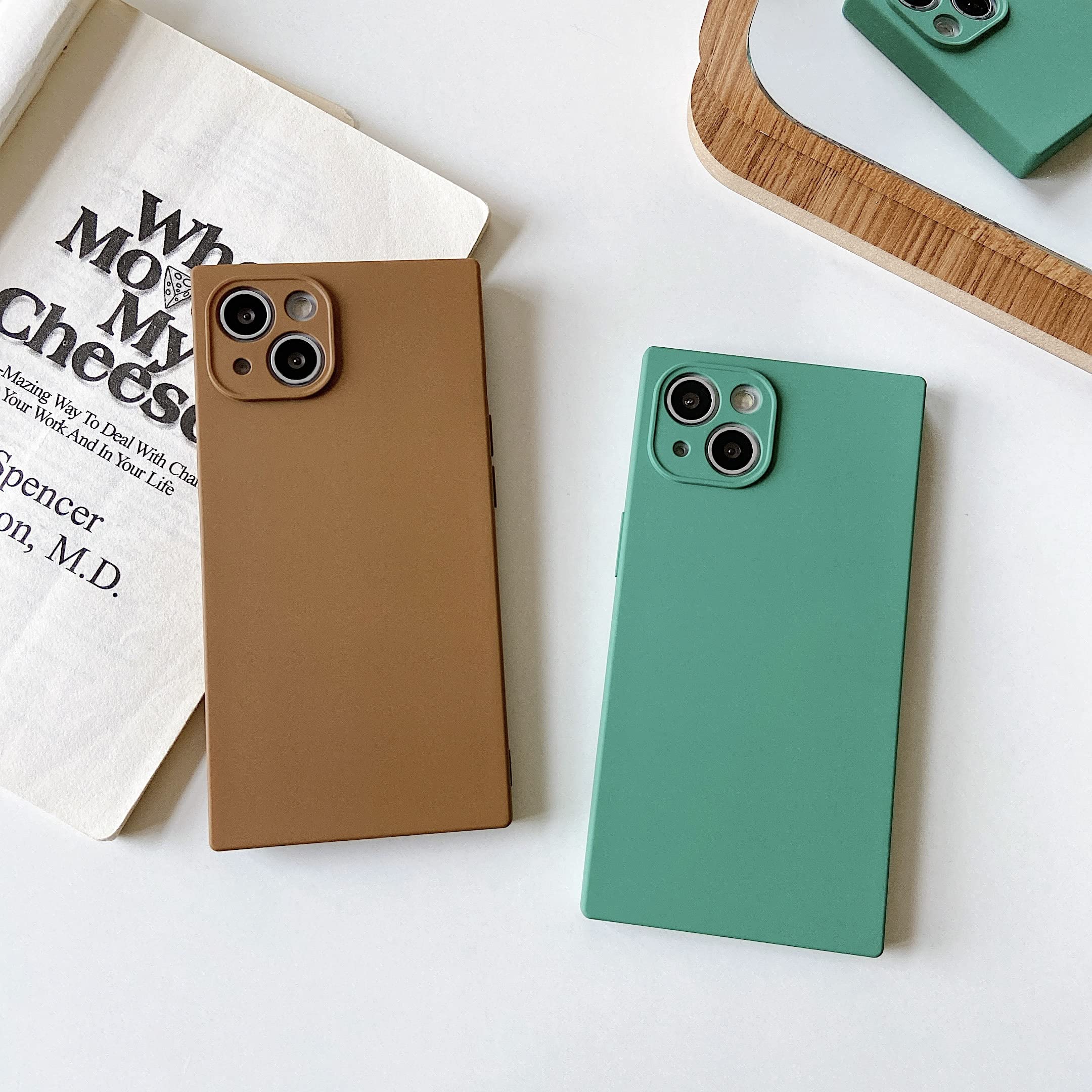 Cocomii Square Iphone 13 Case   Square Silicone Camera Protector   Slim   Lightweight   Matte   Silky Soft Touch Silicone   Luxu