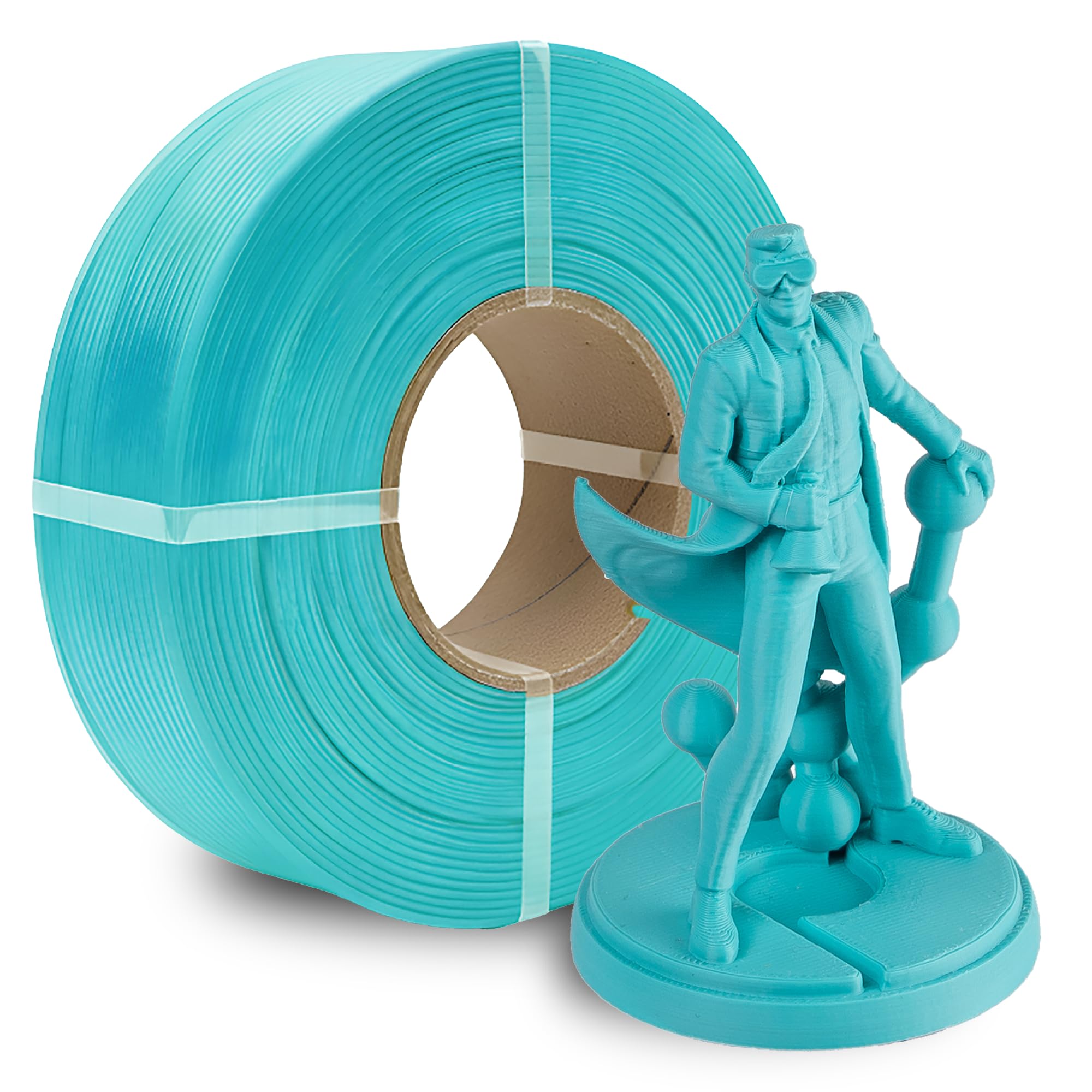 Polymaker Panchroma Refill Spool Polymaker Teal PLA 3D Printing Filament Refill, Compatible with All Reusable Spools and All Maj