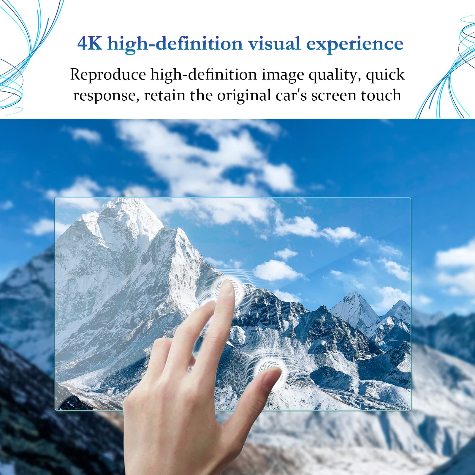 Sktu 2023 2024 2025 Tundra Accessories Screen Protector For 2022 2025 Toyota Tundra/ 2023 2025 Toyota Sequoia 14In Navigation Tempered Glass Hd Clear