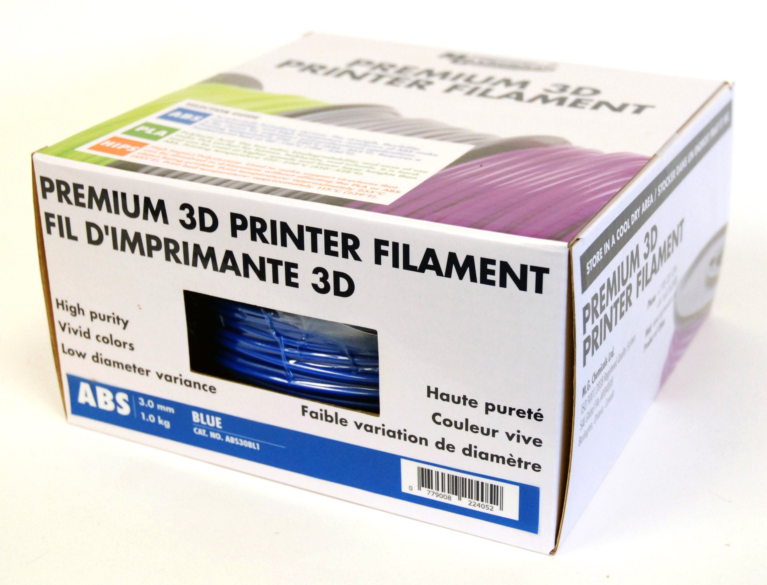 Mg Chemicals Blue Abs 3D Printer Filament, 2.85 Mm, 1 Kg Spool