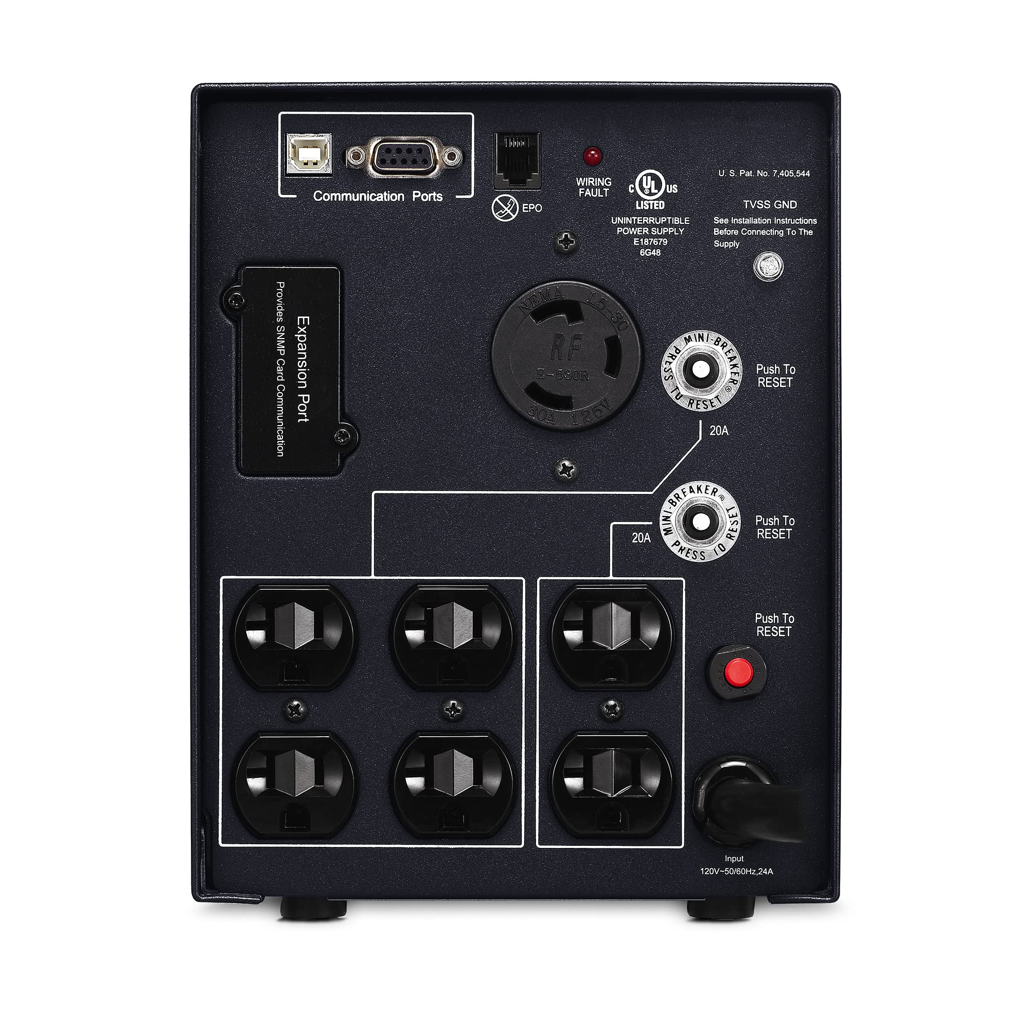 Cyberpower Pr3000Lcdsl Smart App Sinewave Ups System, 3000Va/2700W, 7 Outlets, Avr, Mini Tower