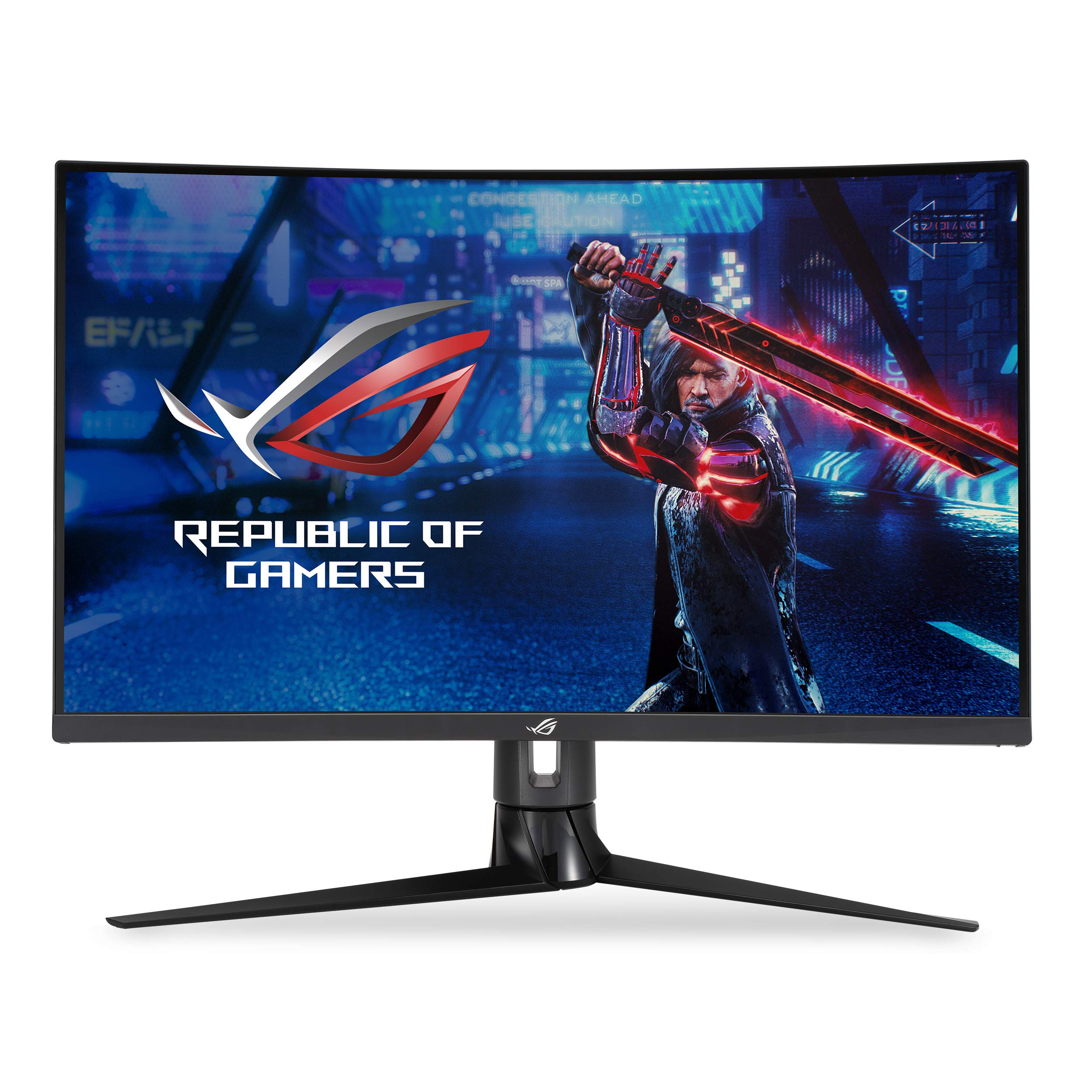 Asus Rog Strix 31.5 1440P Curved Gaming Monitor (Xg32Vc), Qhd (2560 X 1440), 170Hz, 1Ms, Extreme Low Motion Blur Sync, Freesy