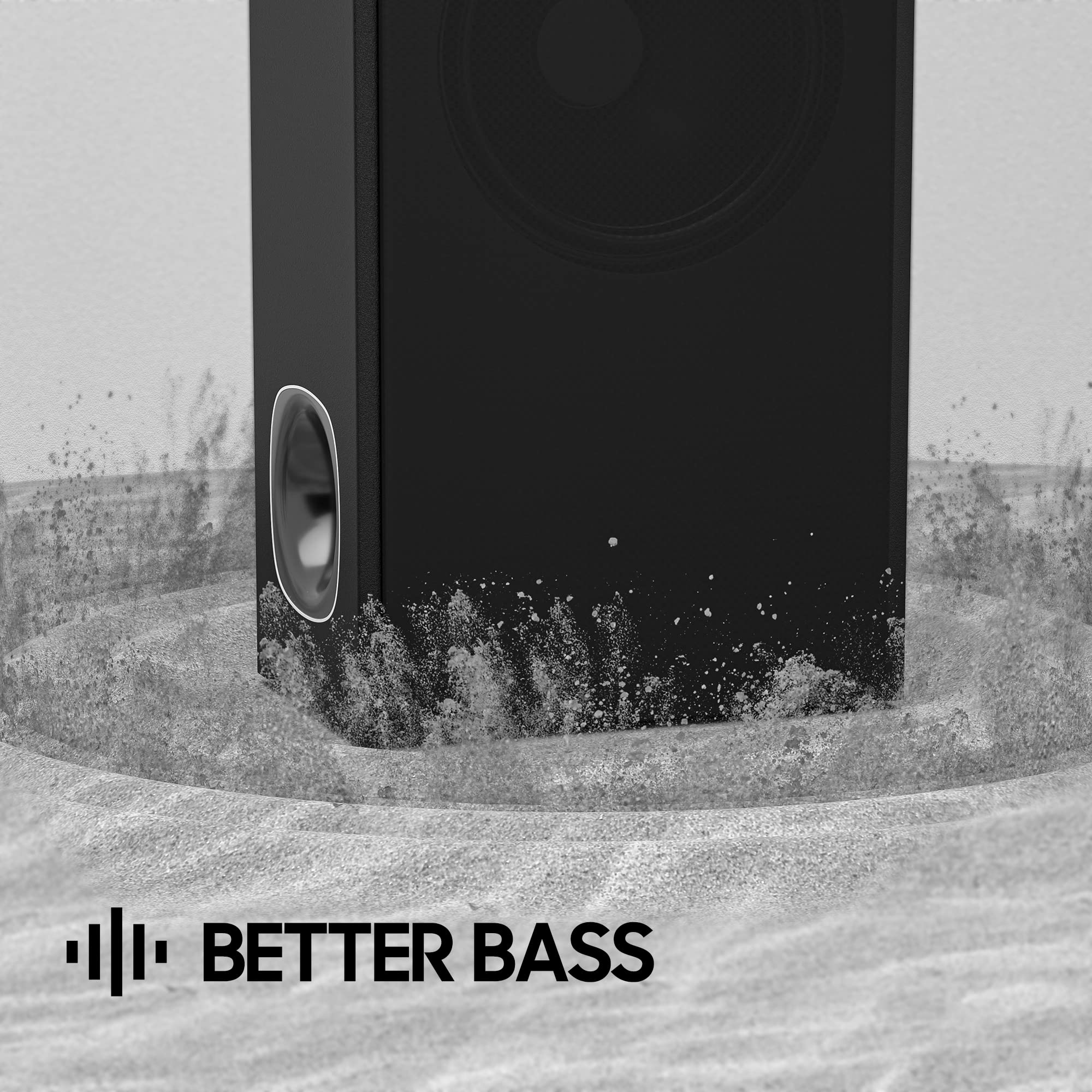 Sound Bar For Tv, Pheanoo 2.1 Ch Soundbar With Subwoofer, Hdmi(Arc)/Bluetooth 5.0/Optical/Aux Connectivity   D5