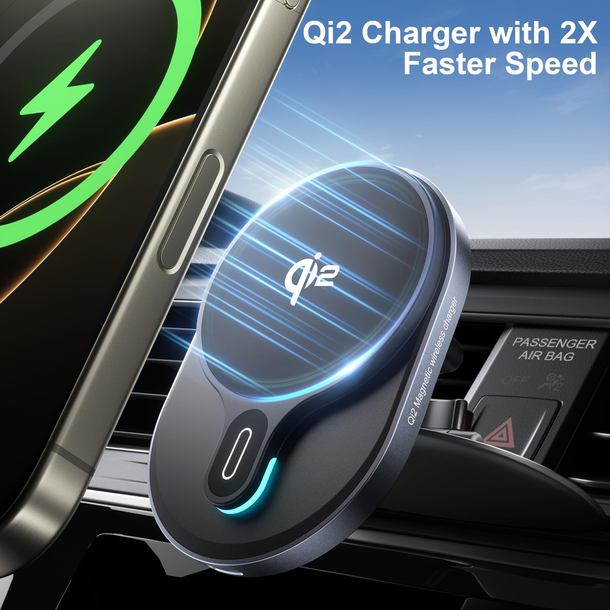 For Qi2 15W Wireless Magsafe Cd Car Mount Charger,Cd Player Phone Mounts, Cd Slot Phone Mount Holder For Iphone 16/15/14/13/12,