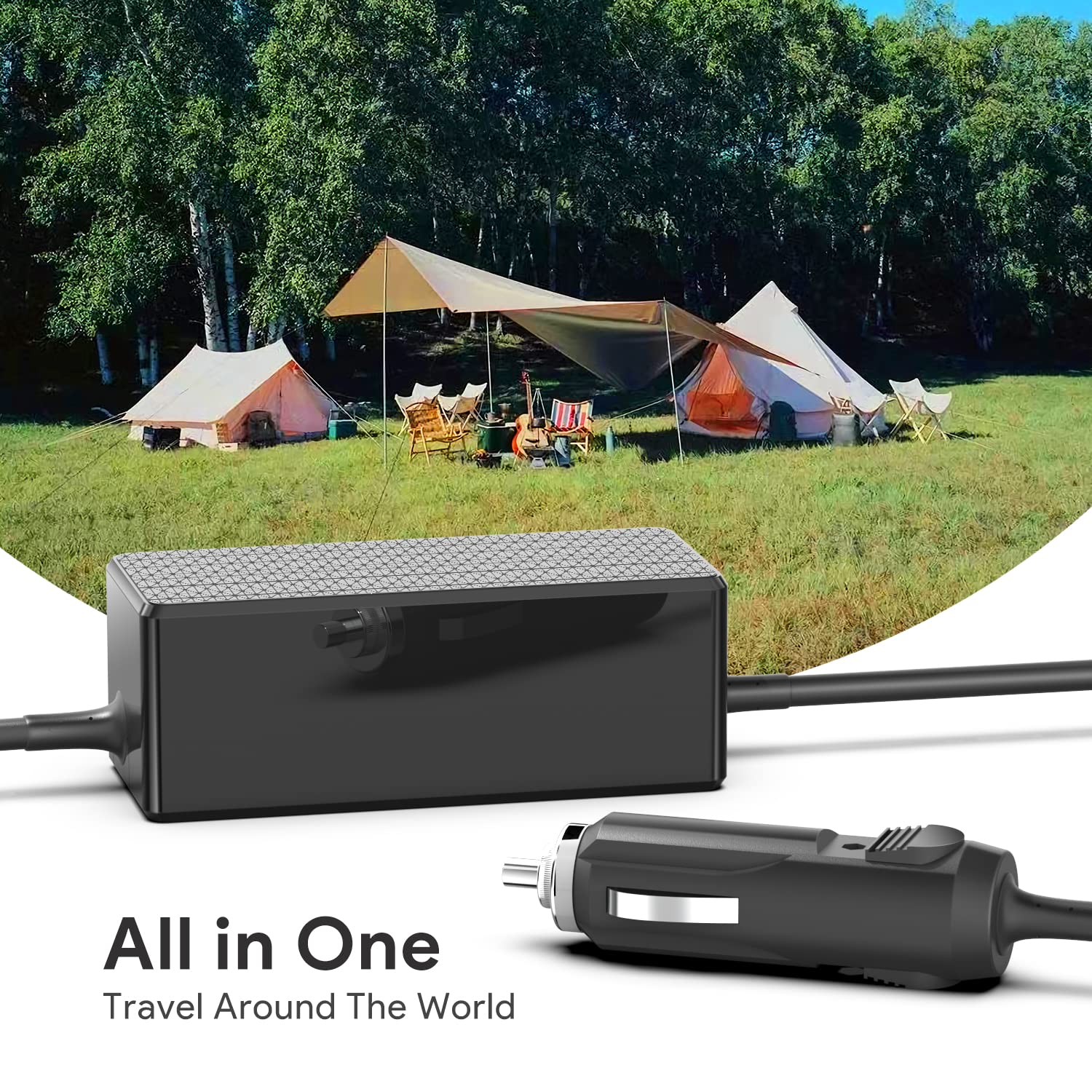 Kfd 100W Universal Car Charger 12V 24V Dc Adapter For Lenovo Ibm Hp Dell Acer Asus Msi Toshiba Lg Sony Samsung Laptop Sony Lg Soundbar Aoc Msi Monitor Tv Jbl Bose Speaker Power Station Power Supply