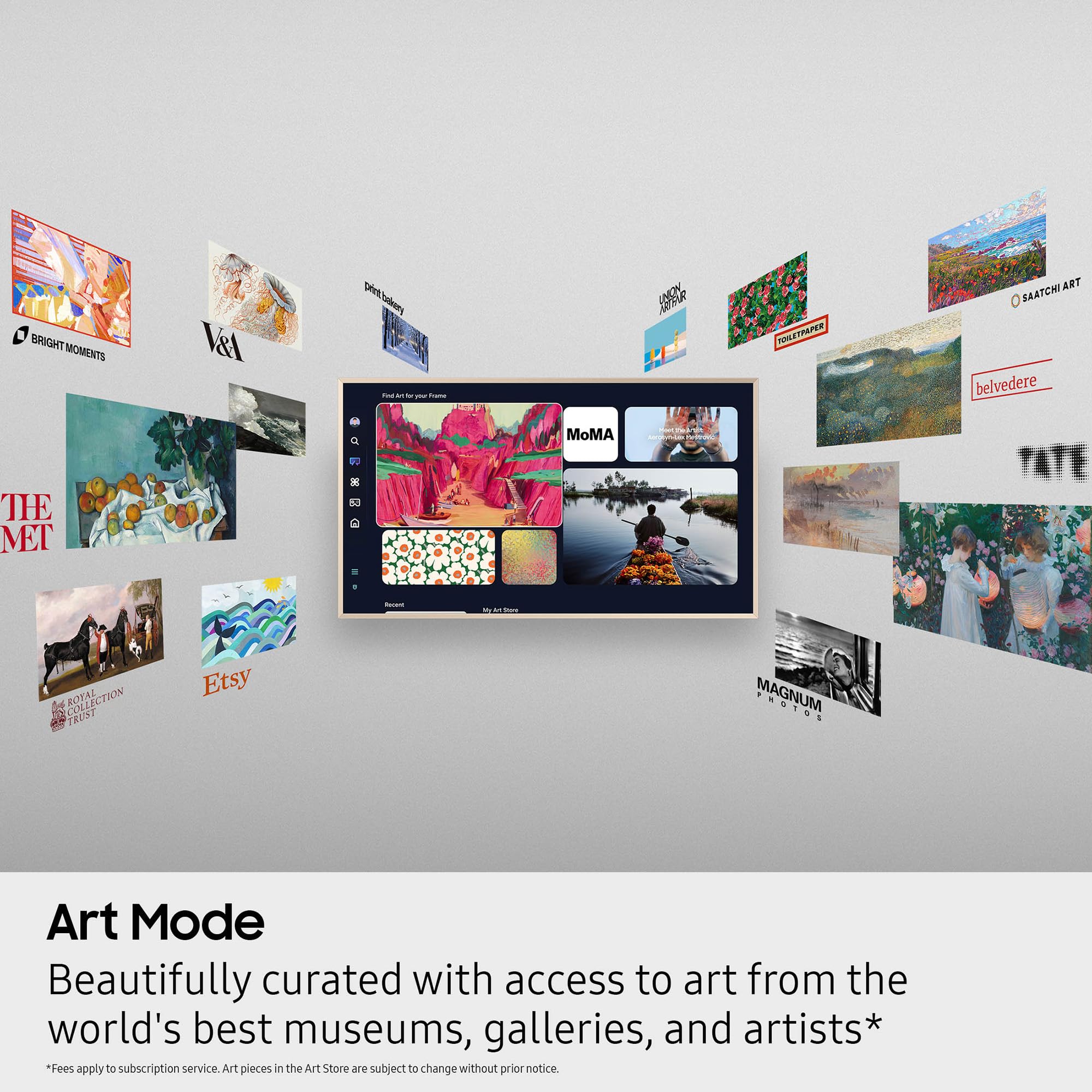 Samsung 50-Inch Class The Frame Ls03F 4K Qled Smart Tv (2025 Model) Modern Frame Design, Nq4 Ai Gen2 Processor, Art Mode, Artful