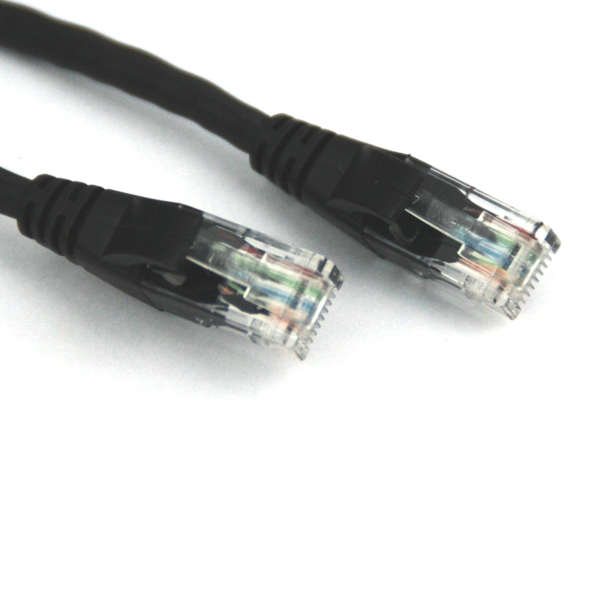 Vcom 3 Feet Cat5E Molded Patch Cable, Black (Np511 3 Black)