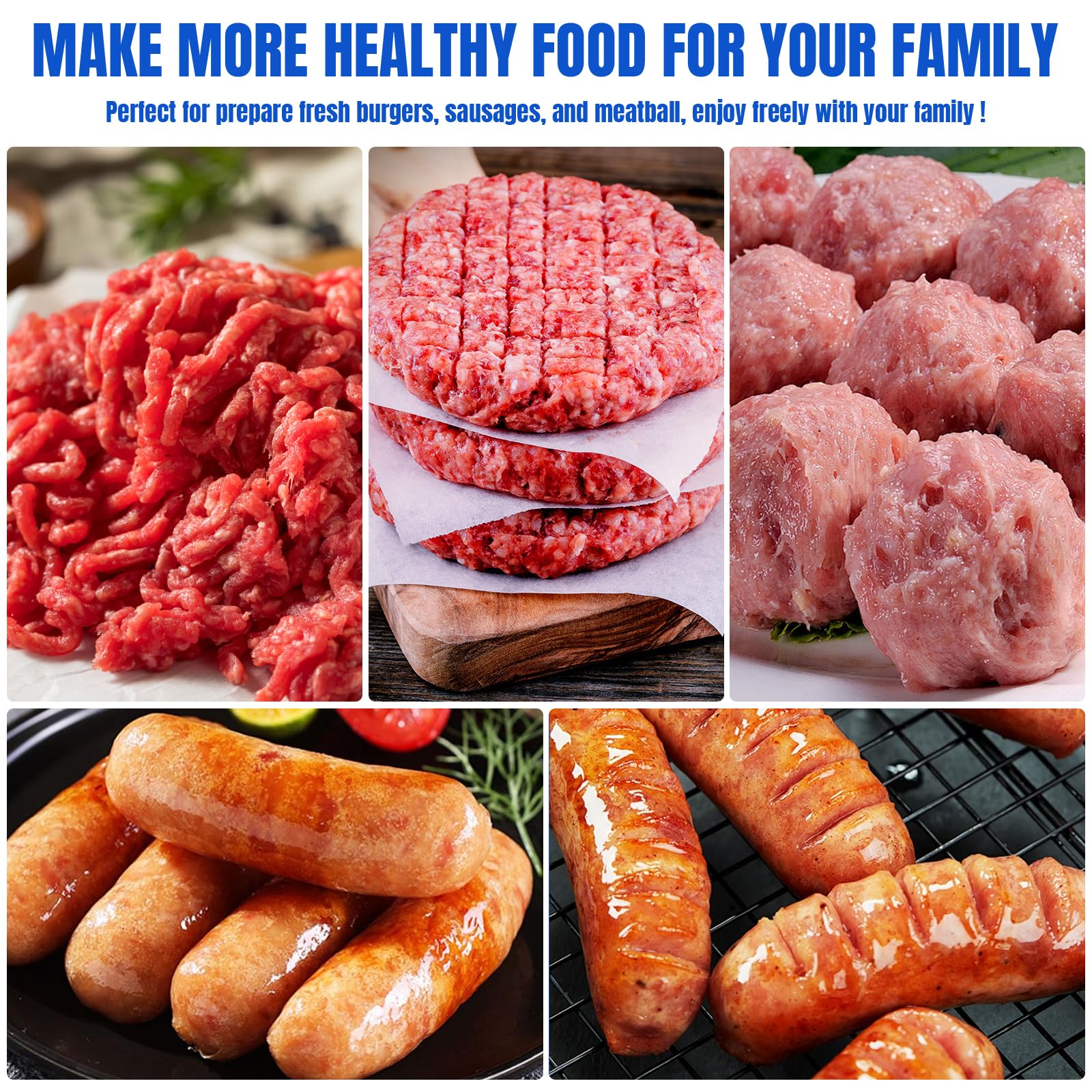 Metal Food Grinder Attachments For Kitchenaid Stand Mixers, Meat Grinder, Sausage Stuffer, Perfect Mixer Attachment For Kitchena