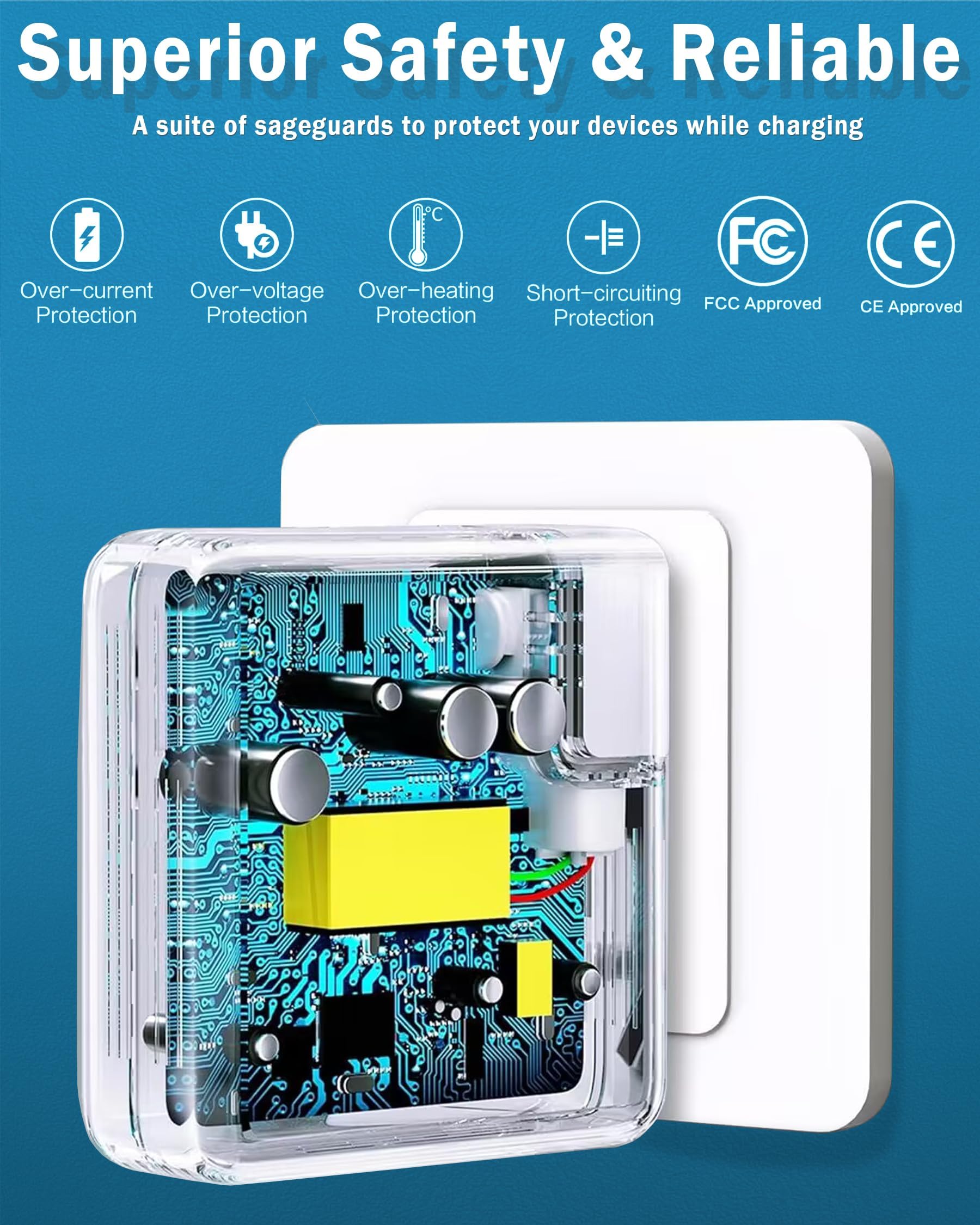 Mac Book Charger,100W Usb C Charger Replacement For Macbook Pro 16, 15, 14, 13 Inch, Macbook Air 13 Inch, Ipad Pro 2023/2022/ 20