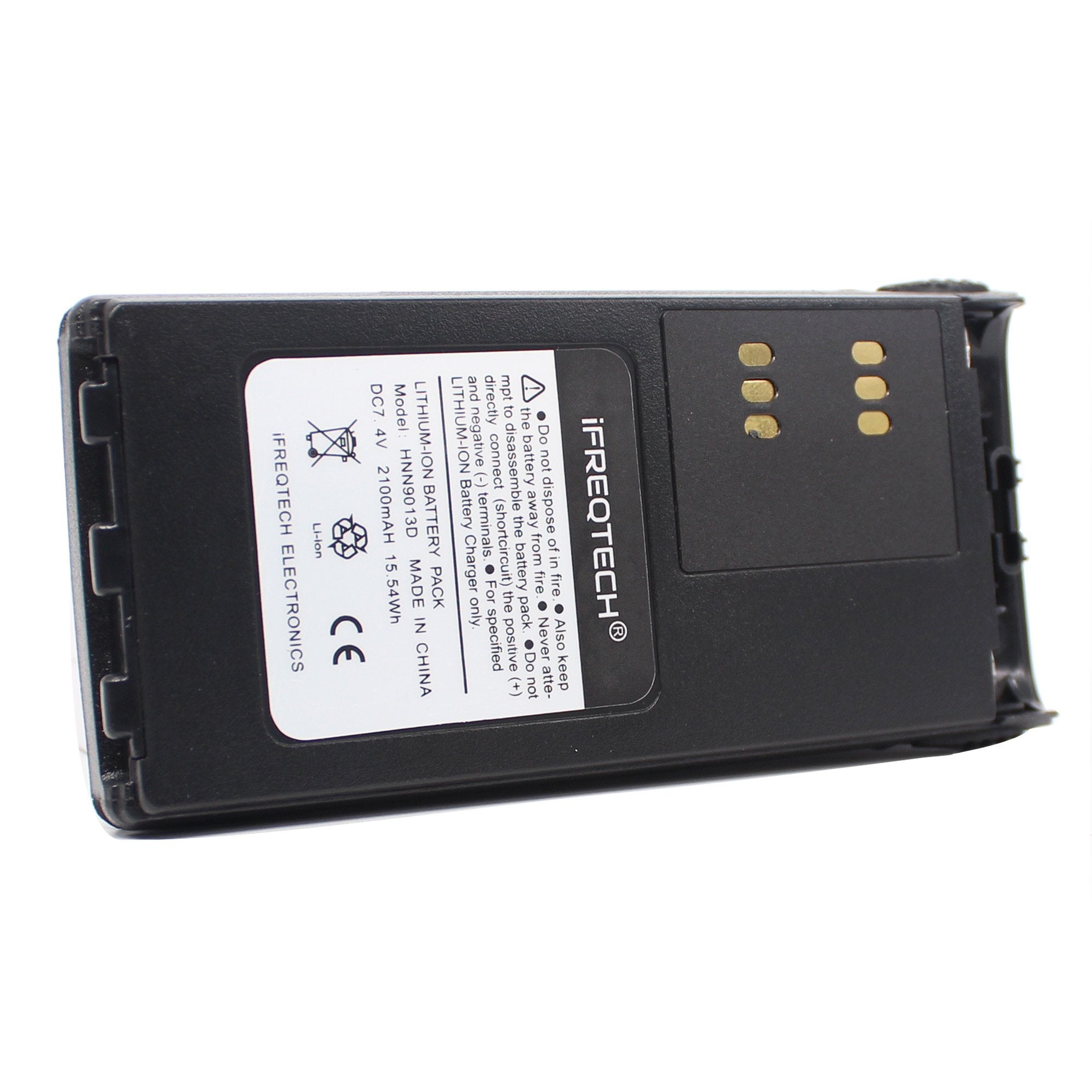 Ifreqtech Battery For Motorola Ht750 Ht1225 Ht1250 Ht1550 Hnn9013 Hnn9013D 2100Mah Li Ion Battery With Belt Clip