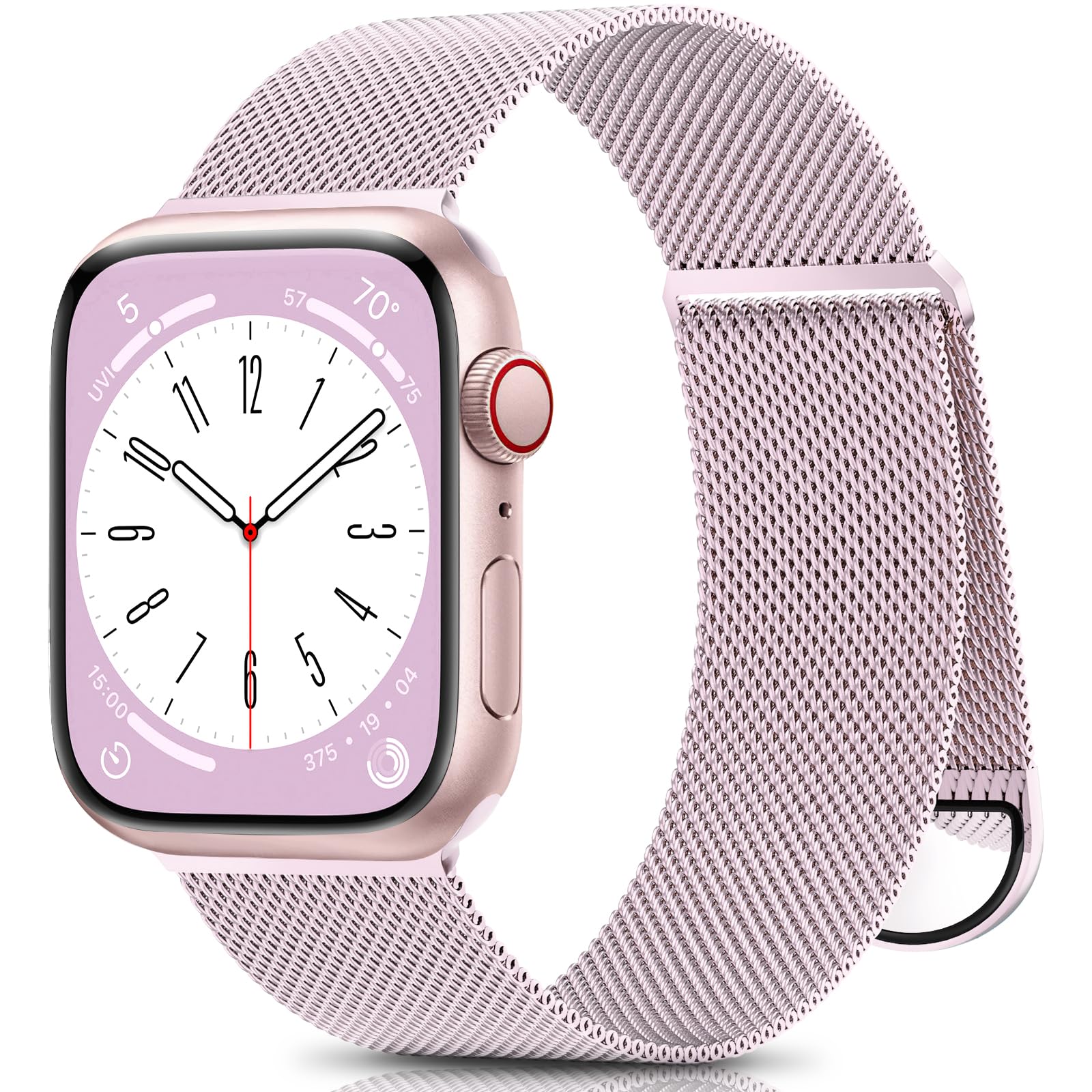 Zalaver Metal Band Compatible With Apple Watch Bands 38Mm 40Mm 41Mm 42Mm 44Mm 45Mm 49Mm Women Men,Adjustable Magnetic Stainless