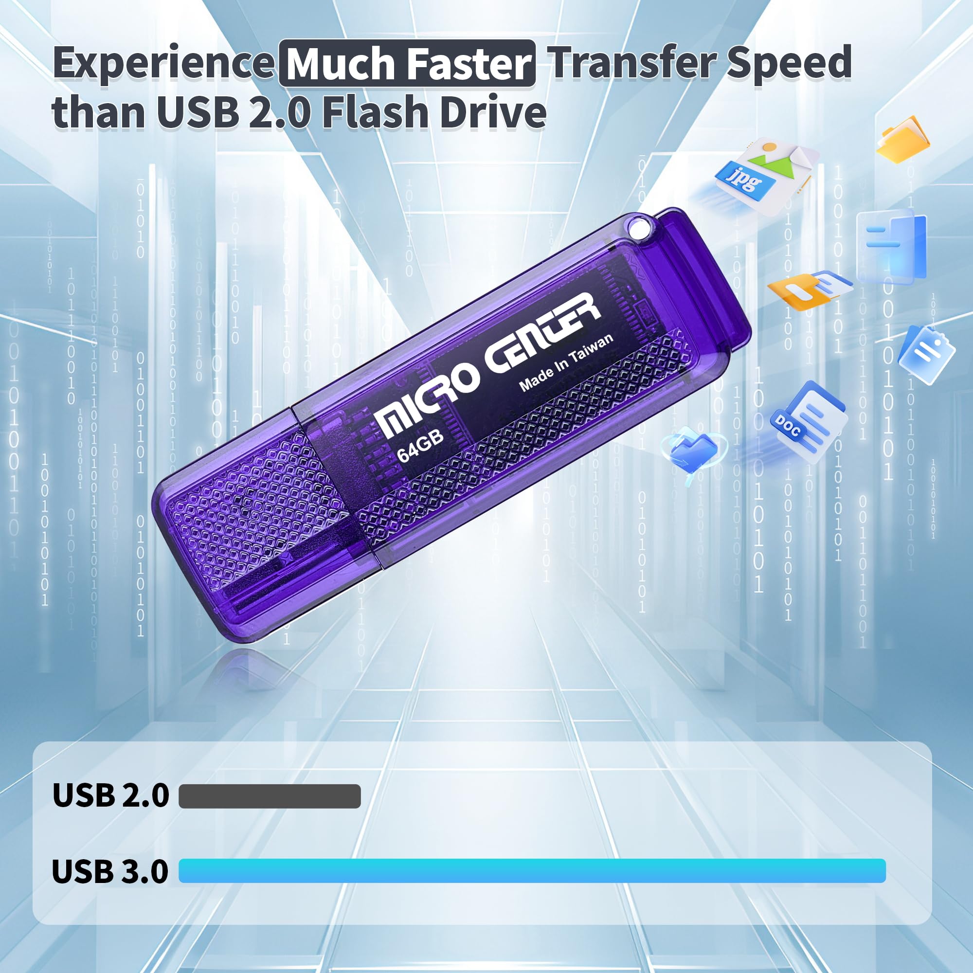 Usb Superspeed Drive Micro Center SuperSpeed 5 Pack 64GB USB 3.0 Flash Drive Gum Size Memory ...