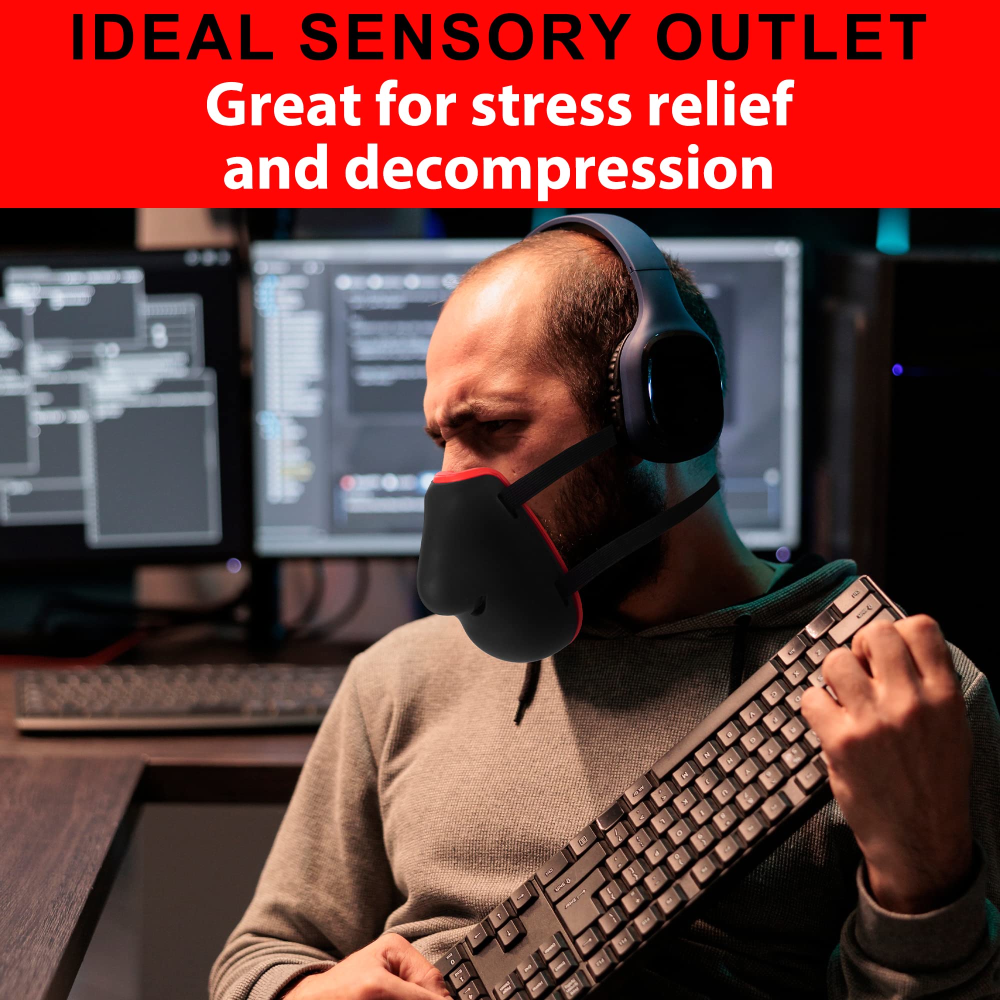 Tilcare Voice Dampener Soundproof Mask For Singers, Stress Relief   Scream Mask For Vocal Warm Ups, Sensory, Noise Elimination