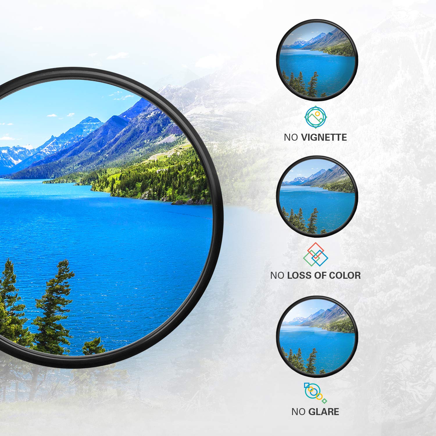 Plr Optics 46Mm High Resolution 3 Piece Filter Set (Uv, Fluorescent, Polarizer)