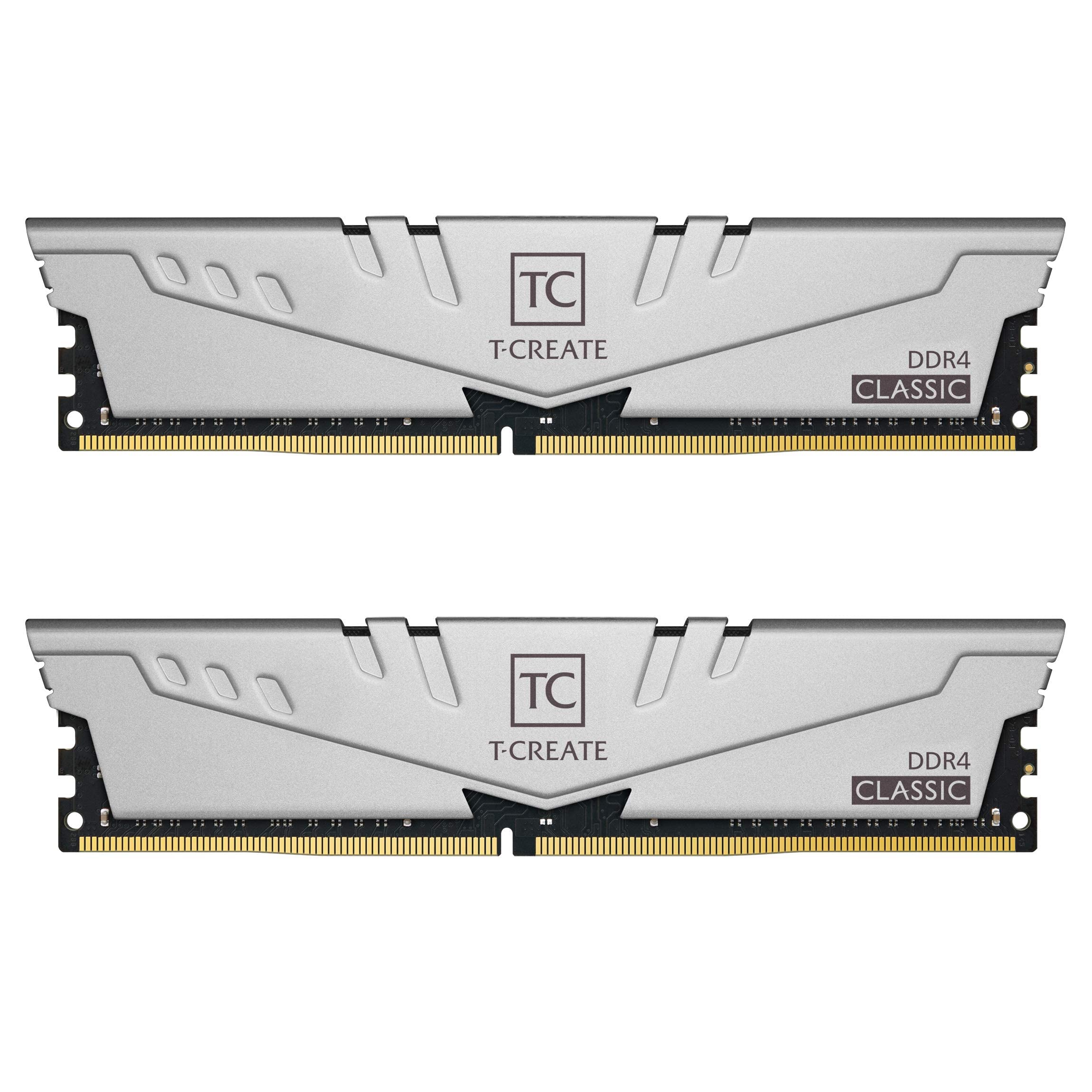 TEAMGROUP T-Create Classic 10L DDR4 16GB Kit (2 x 8GB) 3200MHz (PC4 25600) CL22 Desktop Memory Module Ram - TTCCD416G3200HC22DC0