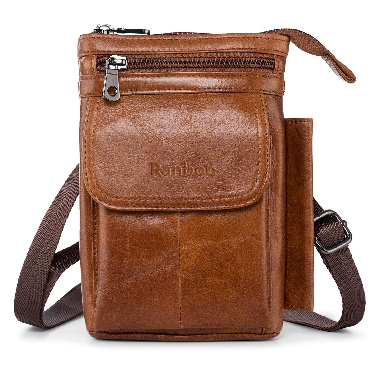 Ranboo Leather Cell Phone Belt Pouch Compatible With Iphone 14 Pro Max 13 Pro Max 12 Pro Max Samsung Galaxy A14 A54 S23 Ultra Ho