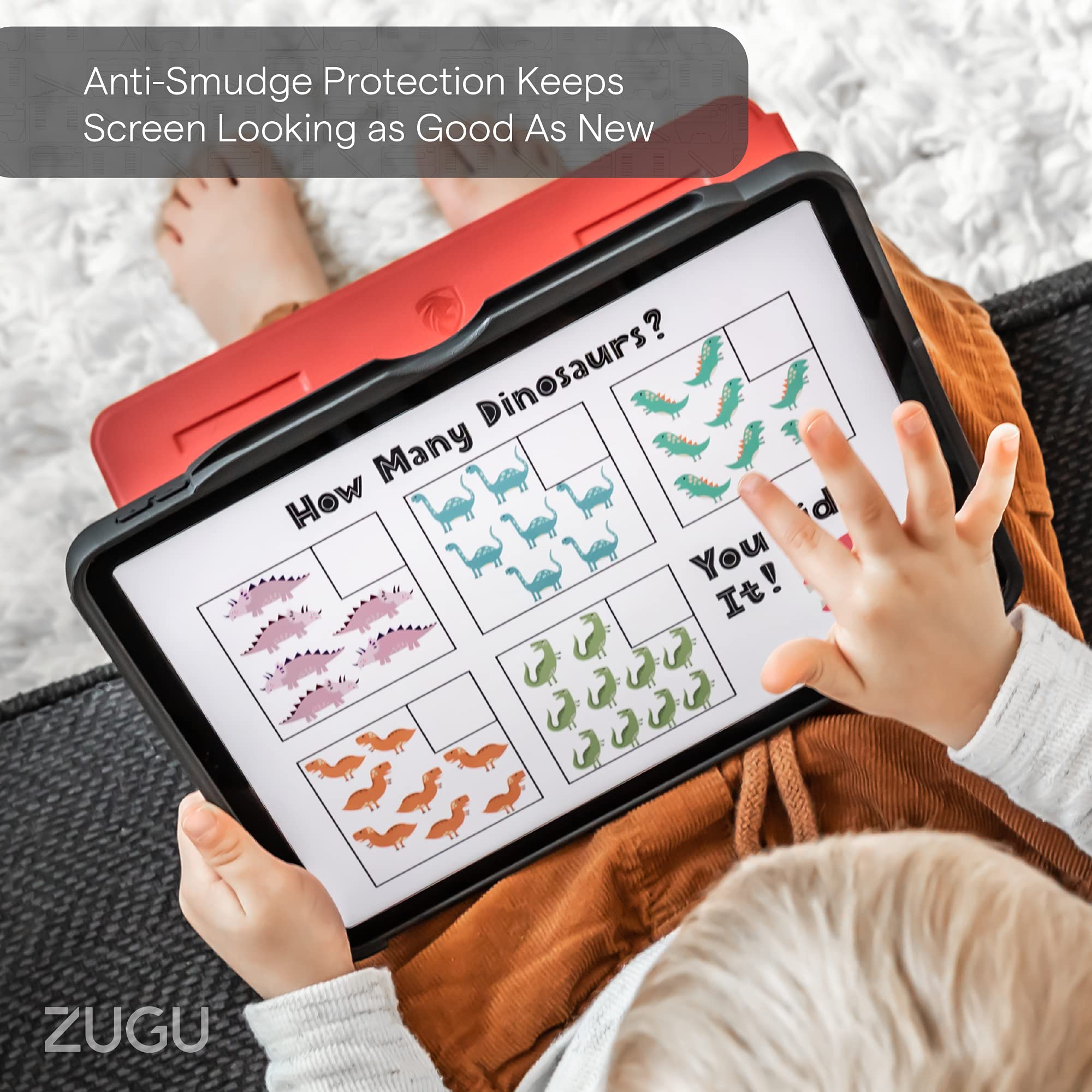 Zugu Case Screen Protector For Ipad Pro 11 1St / 2Nd / 3Rd / 4Th Gen & Ipad Air 4, Tempered Glass Scratch Resistant Film, Fingerprint & Smudge Resistant Protector, Includes Biodegradable Installation Guide