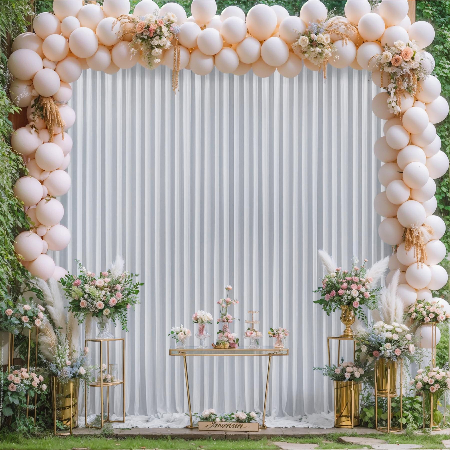 10Ft X 7Ft Silver Grey Backdrop Curtain For Parties Wedding Wrinkle Free Backdrop Drapes Panels For Baby Shower Birthday Photo P