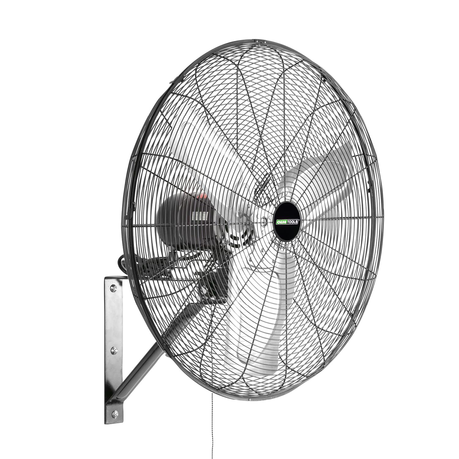 OEMTOOLS OEM24884 30 Indoor Oscillating Wall Fan, 9500 CFM Max. Garage 90 Degree Mounted Fan with 6 Ft. UL Listed Cord, Not for 