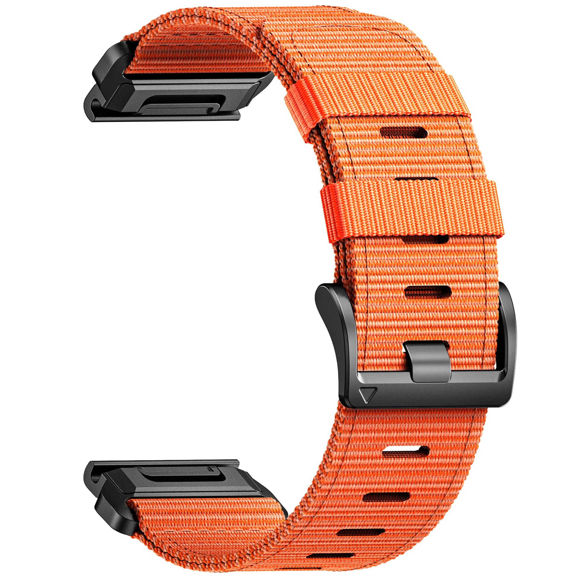26mm Nylon QuickFit Watch Band for Garmin, Replacement Strap for Garmin Fenix 8 51mm/7X/6X/5X/Epix Pro/Descent MK1/2/3, Quatix 7