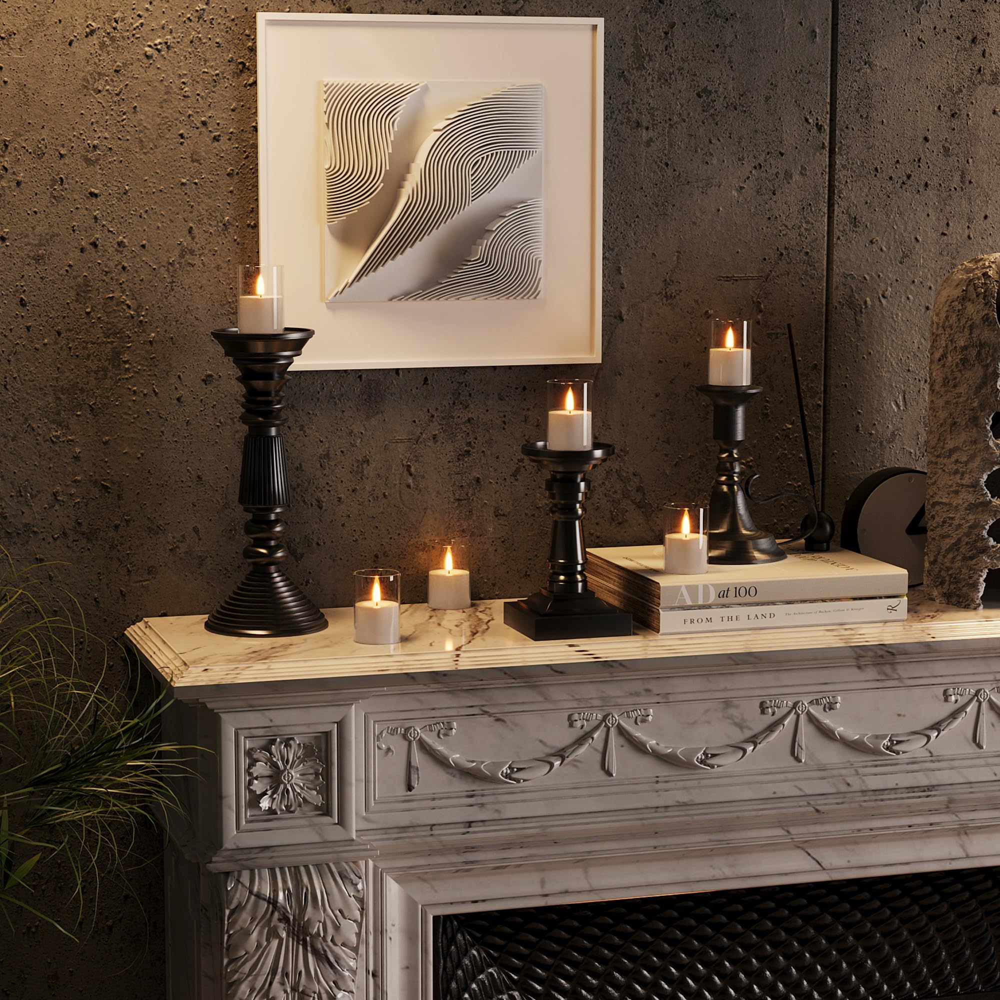 12Pack Flickering Flameless Candles With Remote, Led Candles Battery Powered, Small Flameless Pillar Candles, Votive Candles Bat