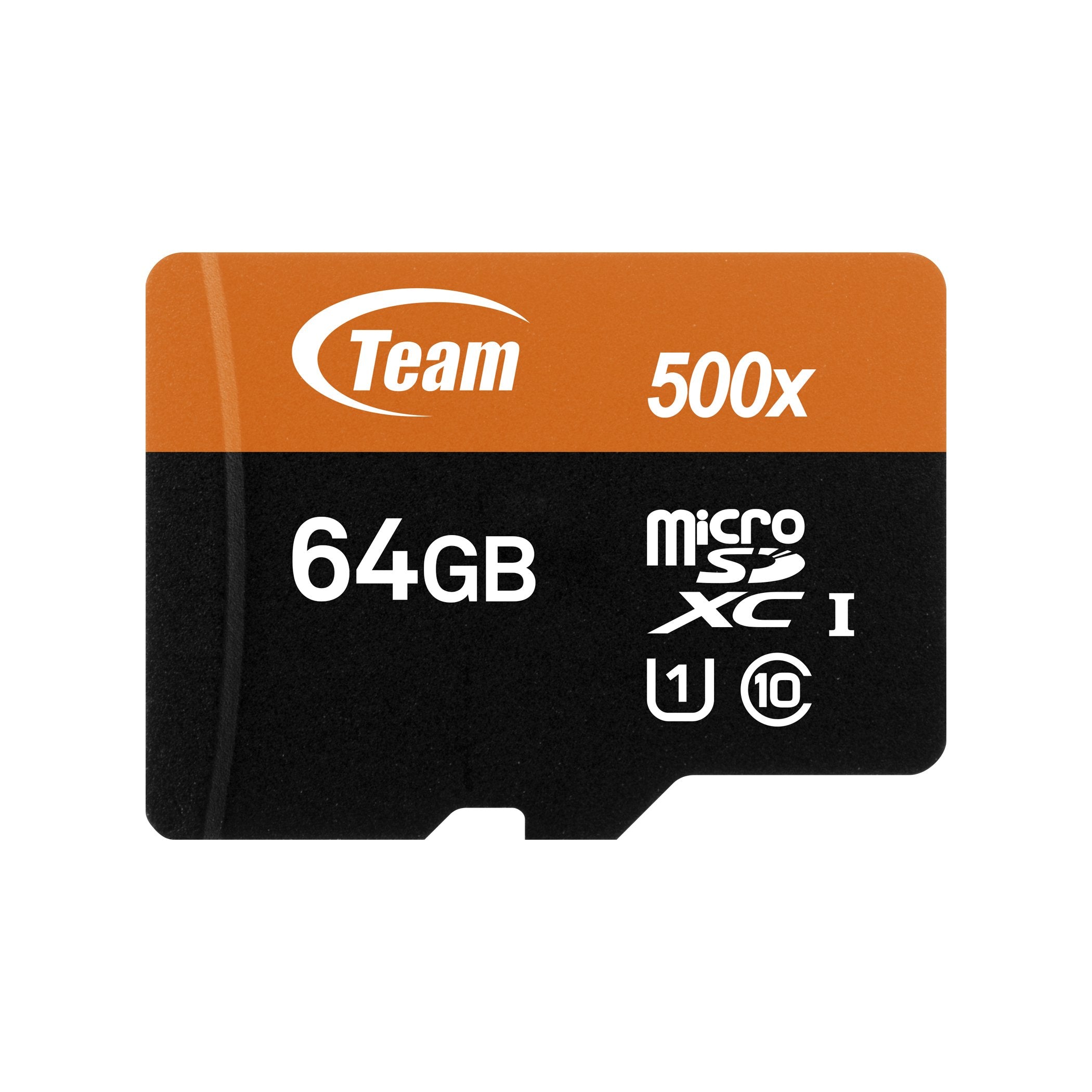 Team 64Gb Microsdxc Uhs I/U1 Class 10 Memory Card With Adapter, Speed Up To 80Mb/S (Tusdx64Guhs03)