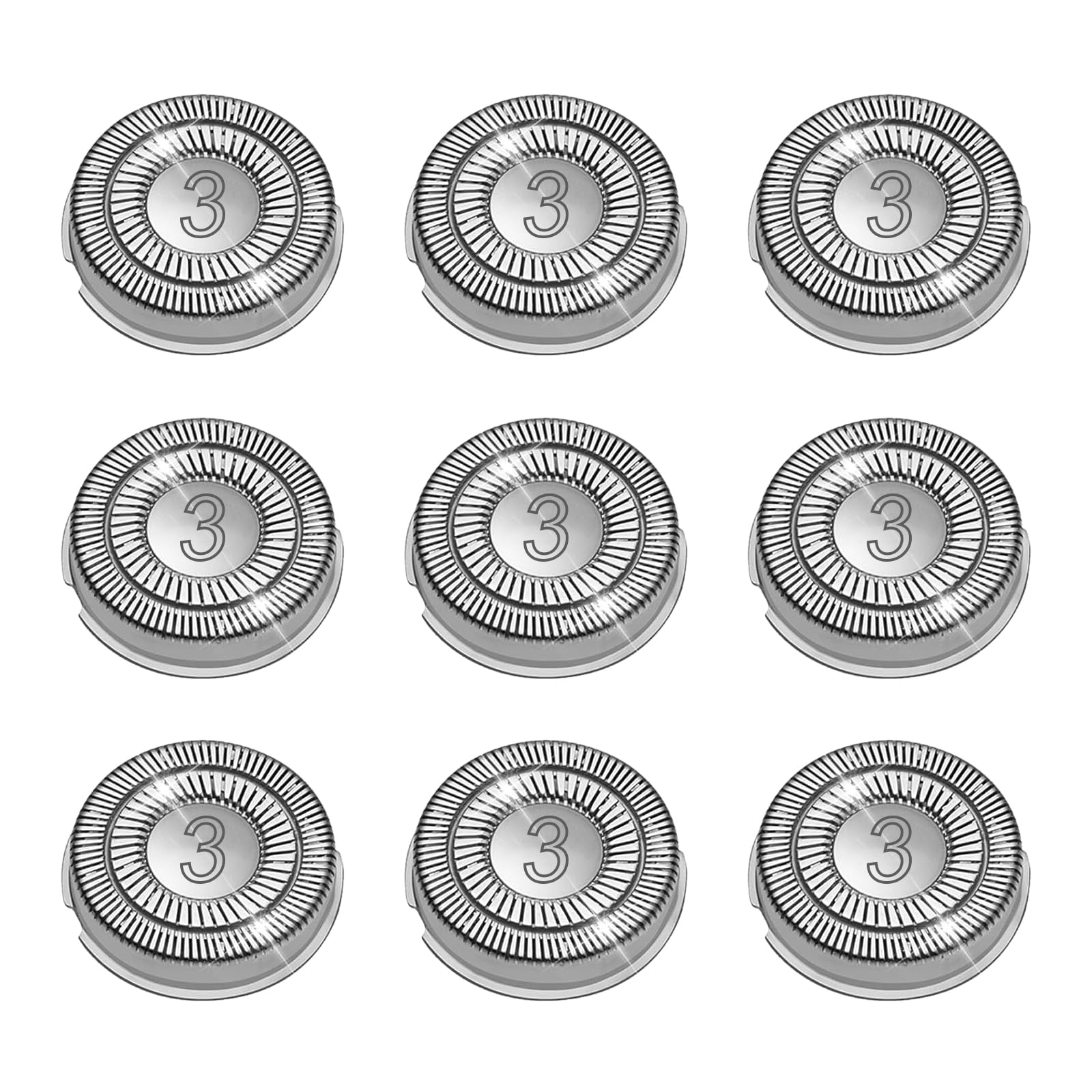 9 Pack Sh30 Replacement Head Compatible With Philips Norelco Series 3000,2000,1000 And S738, Upgraded Sh30 Compatibility Double