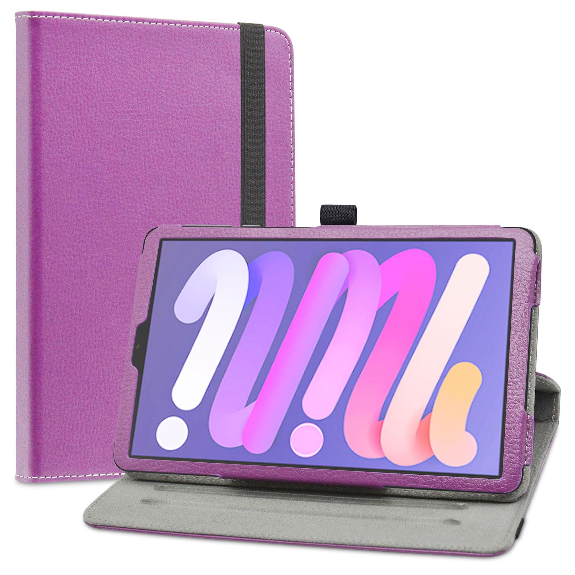 LiuShan Compatible with 360 Degree Rotation Stand PU Cover for 8.4 DOOGEE T20 Mini,ALLDOCUBE iplay 50 Mimi Pro,ALLDOCUBE iPlay 5